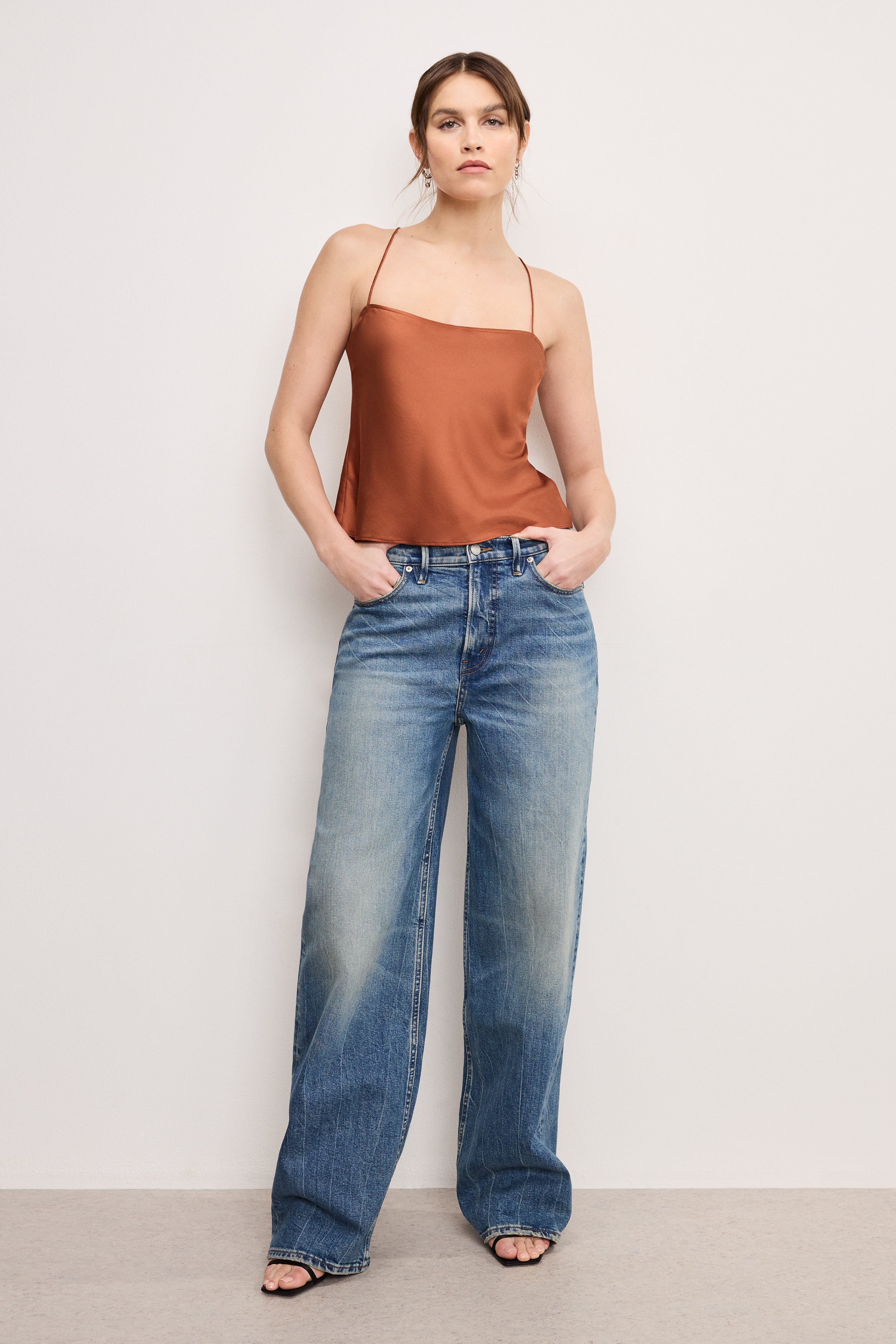 GOOD AMERICAN Buttery-Soft Satin Camisole | COPPER004 