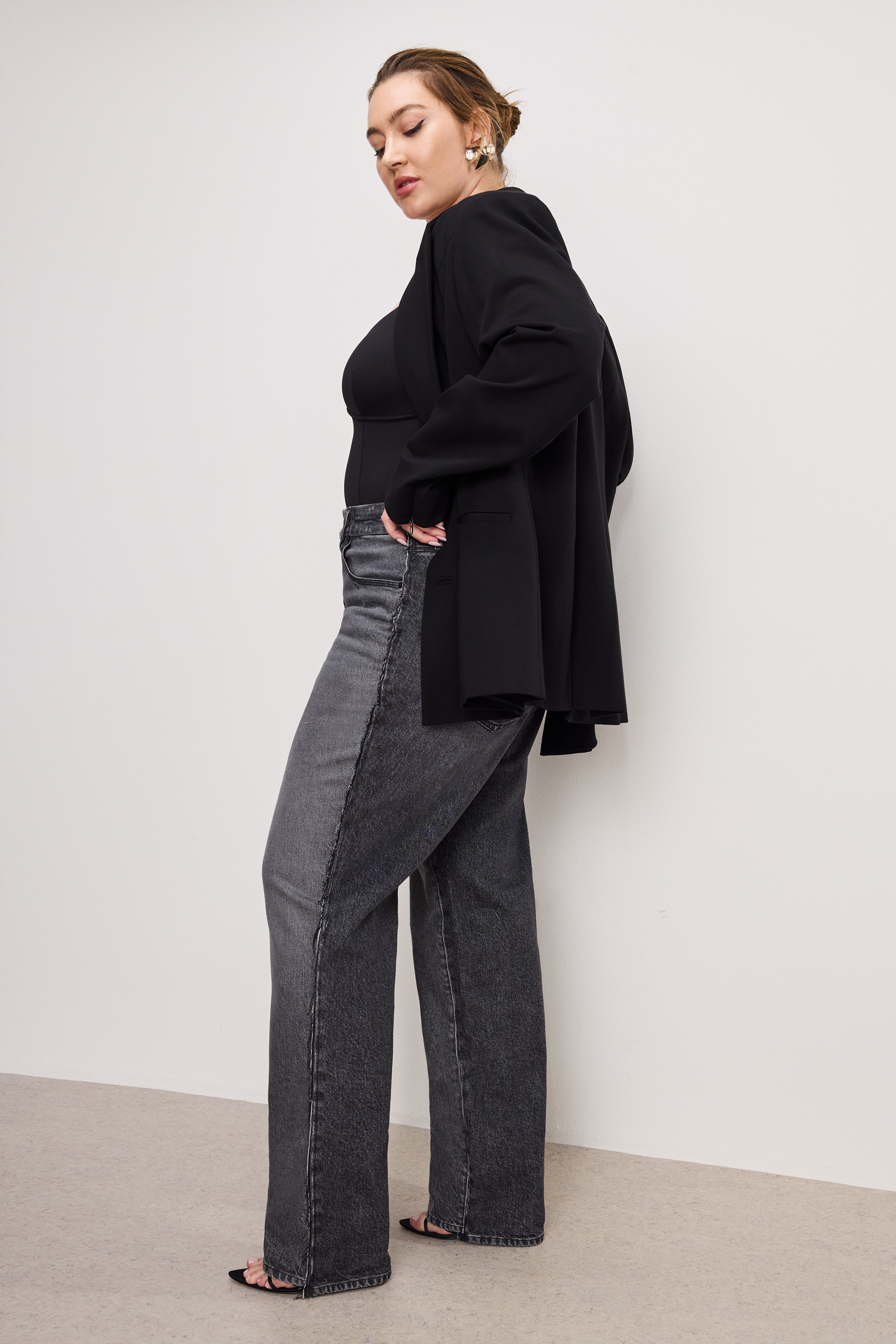 GOOD AMERICAN Vintage 90s Relaxed Fit Jeans | Classic Black365 