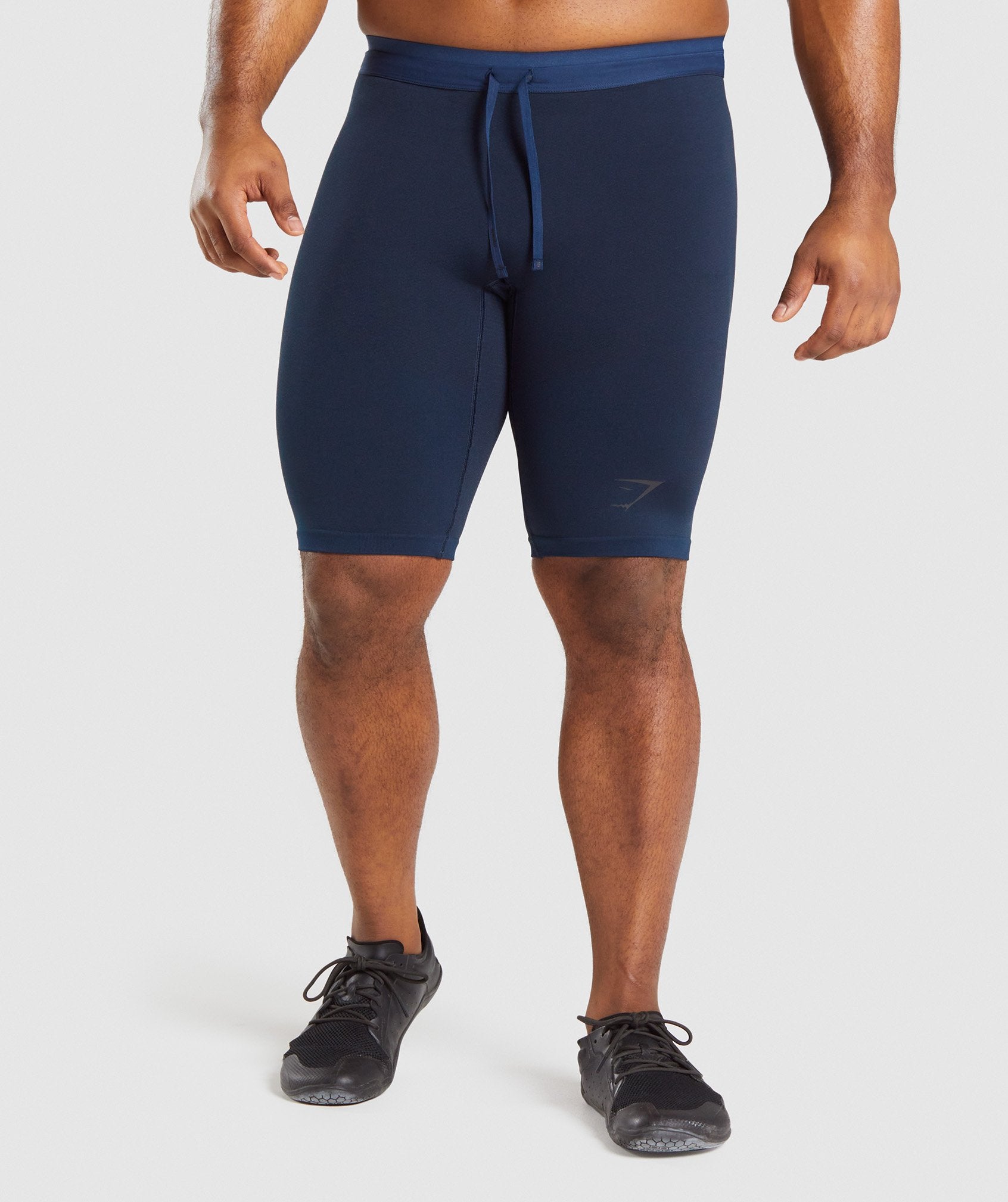 GYMSHARK Gymshark 315 1/2 Performance Compression Workout Shorts - Navy Blue