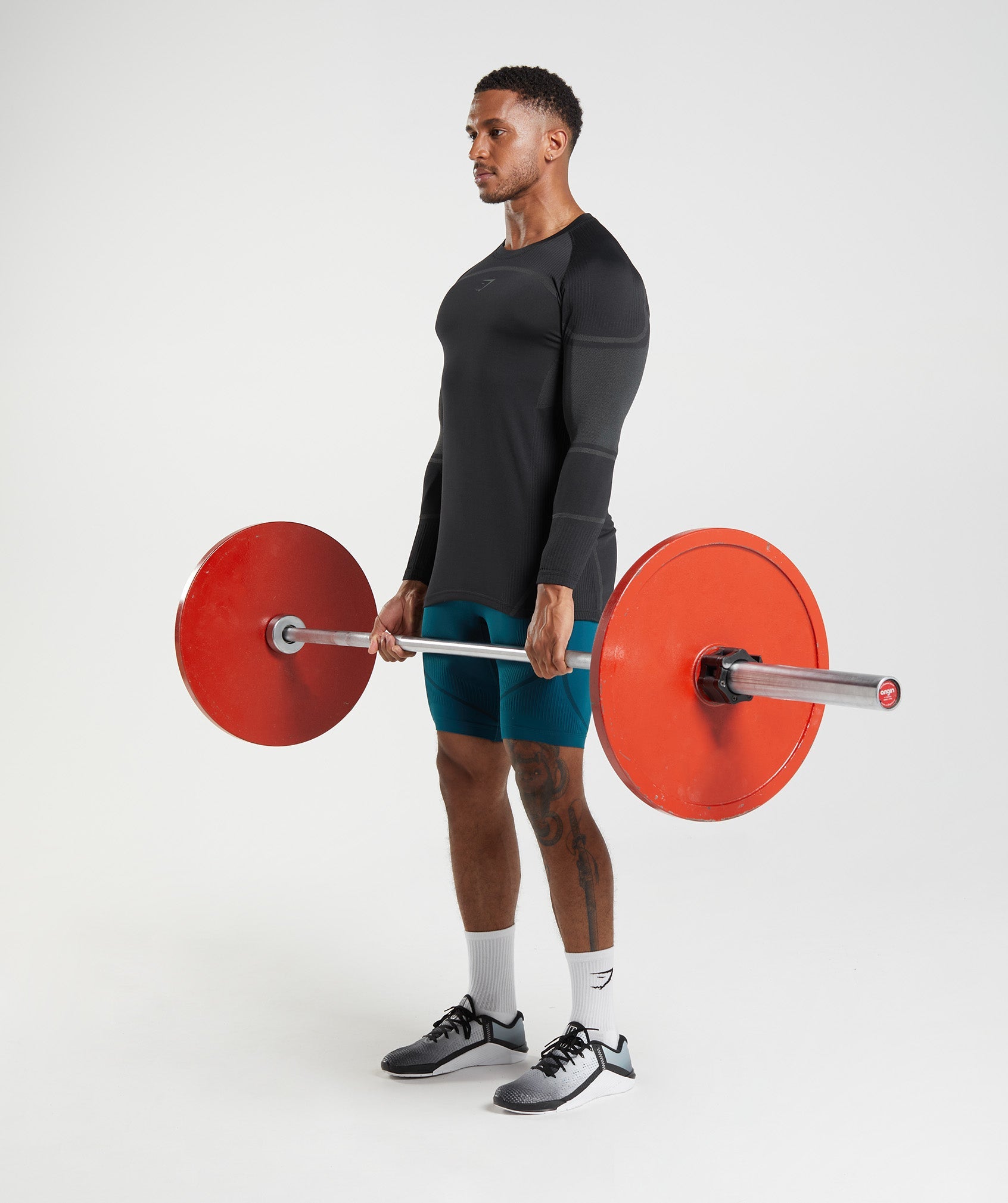 GYMSHARK Gymshark 315 Performance Long Sleeve Crewneck - Jet Black 