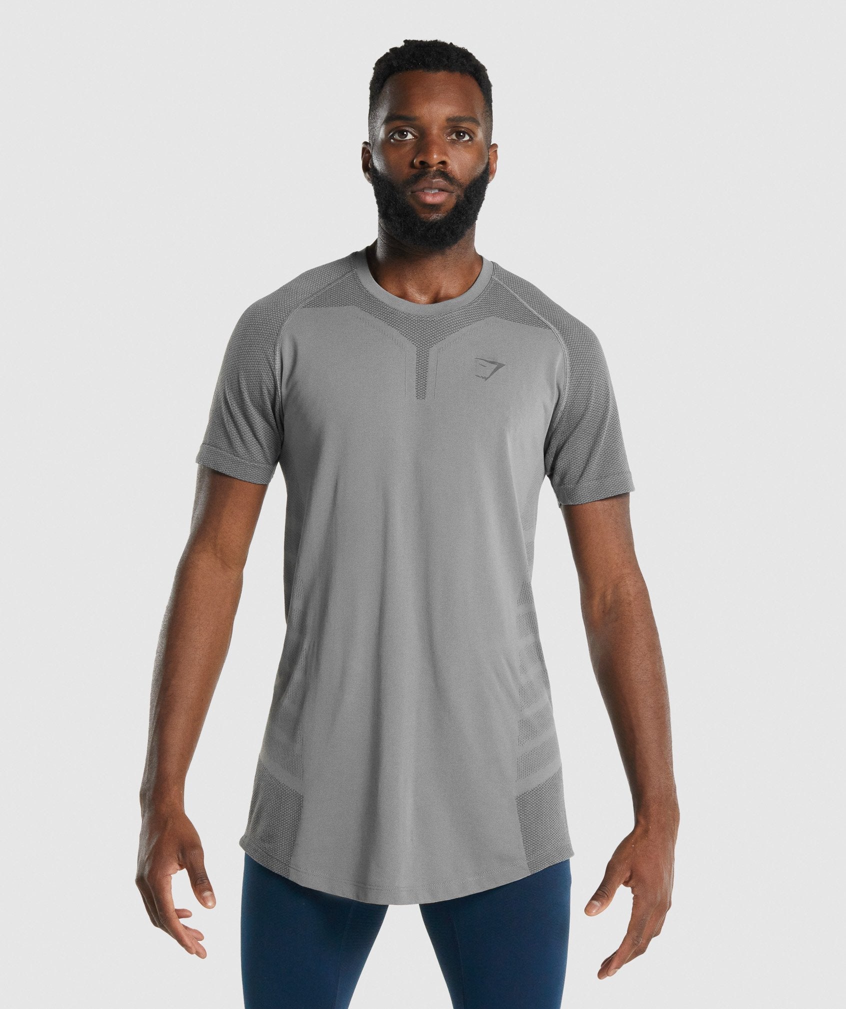 GYMSHARK Gymshark 315 Performance Tee - Smokey Grey Workout Top, Breathable & Lightweight Training Shirt