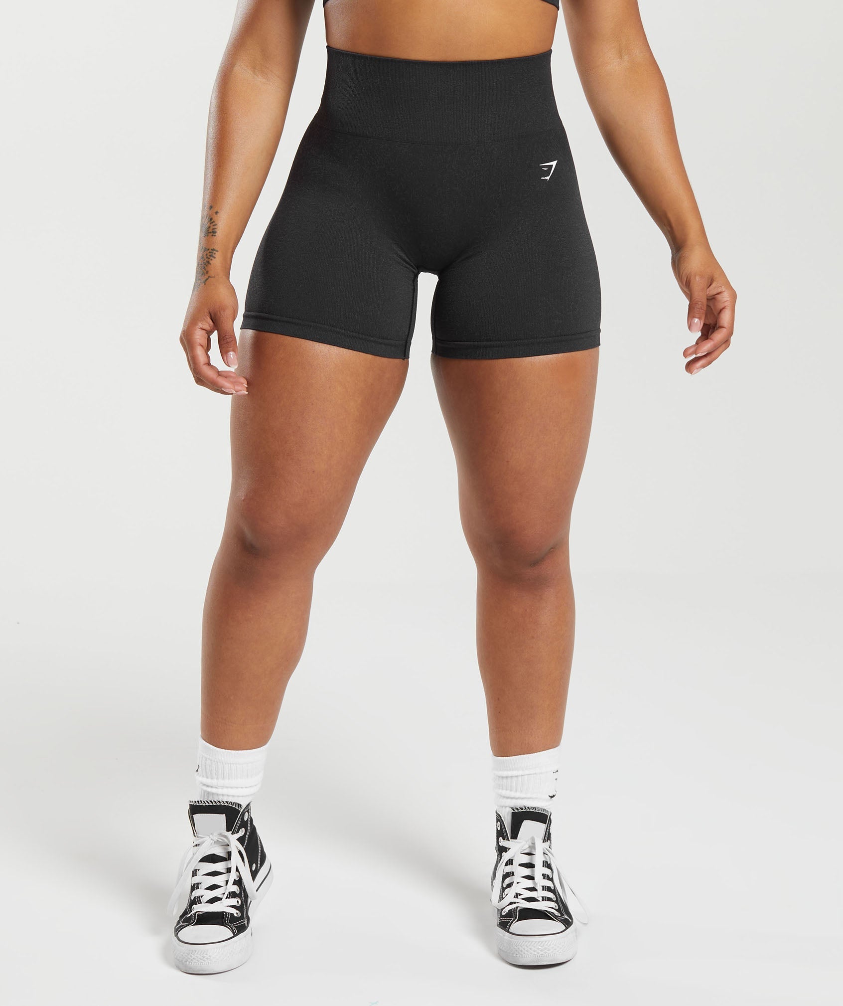 GYMSHARK Adapt Fleck Lightweight Training Shorts - Charcoal Heather Performance Wear