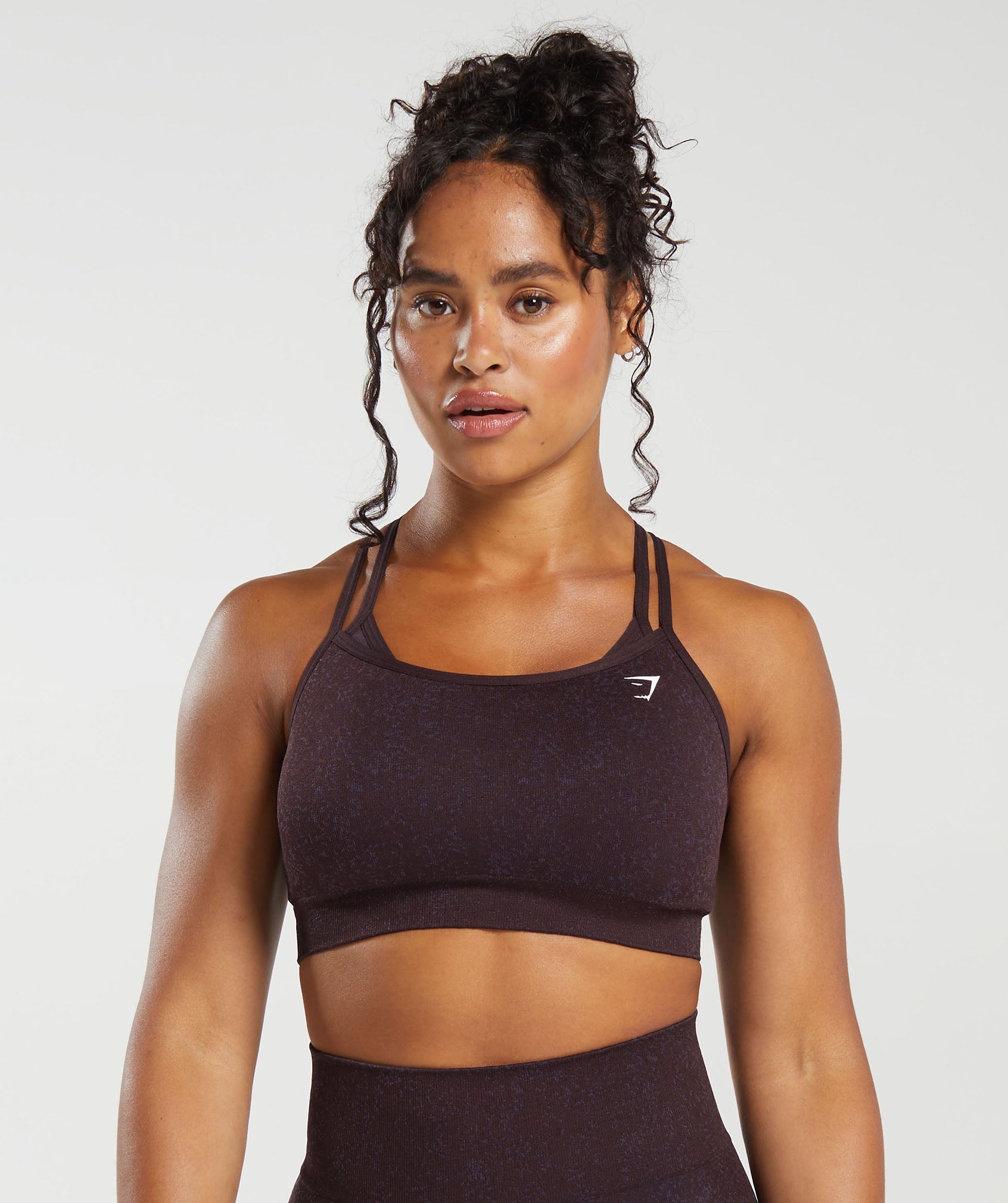 GYMSHARK Gymshark Adapt Fleck Seamless Workout Top - Vintage Plum & Berry Fusion