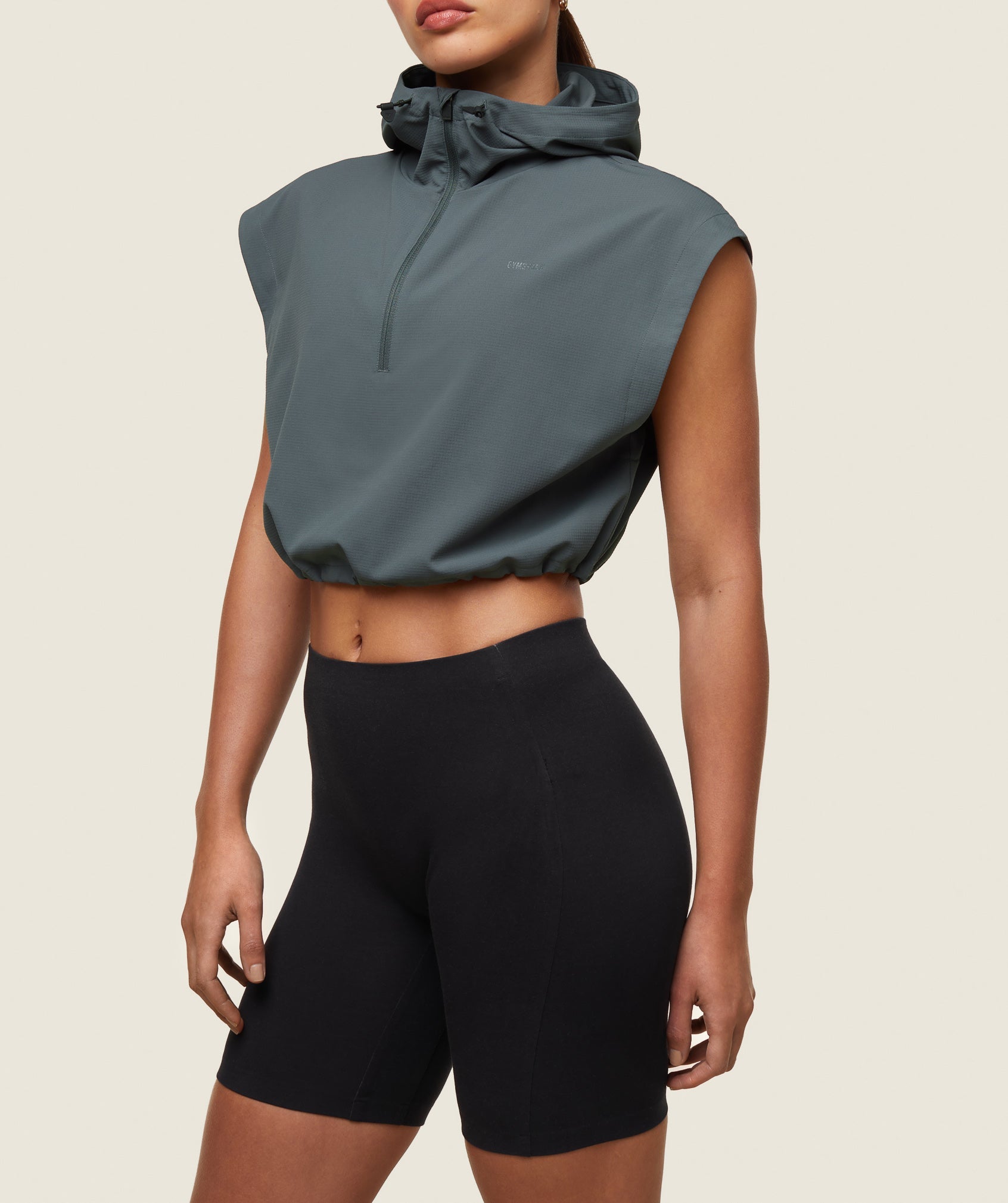 GYMSHARK Gymshark Airflow Sleeveless Training Jacket - Slate Teal Shade 