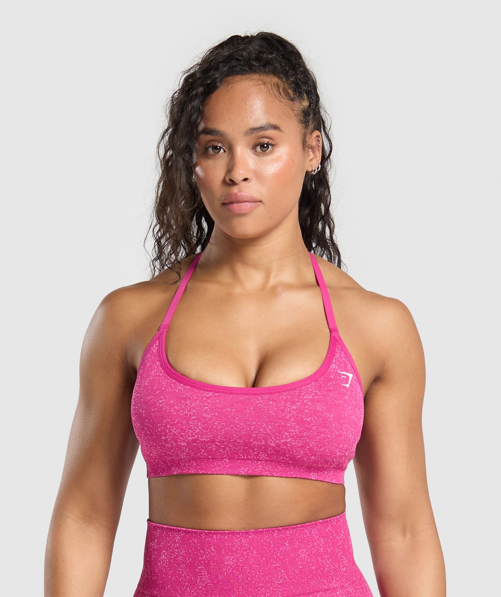 GYMSHARK Adapt Fleck High-Support Crisscross Bra - Dual-Tone Winning/Sour Pink Shades