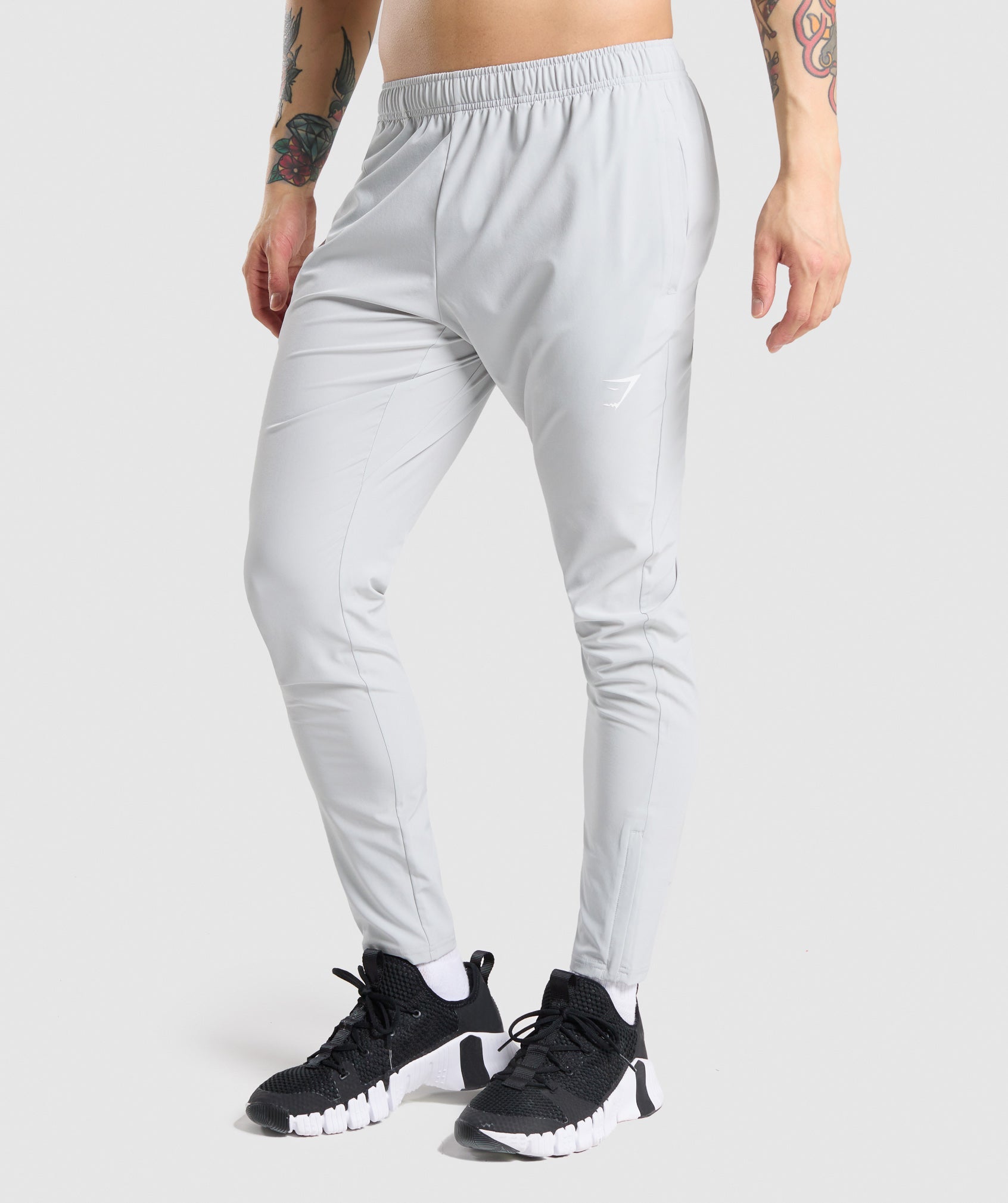 GYMSHARK Gymshark Woven-Fabric Jogger Pants - Soft Heather Grey