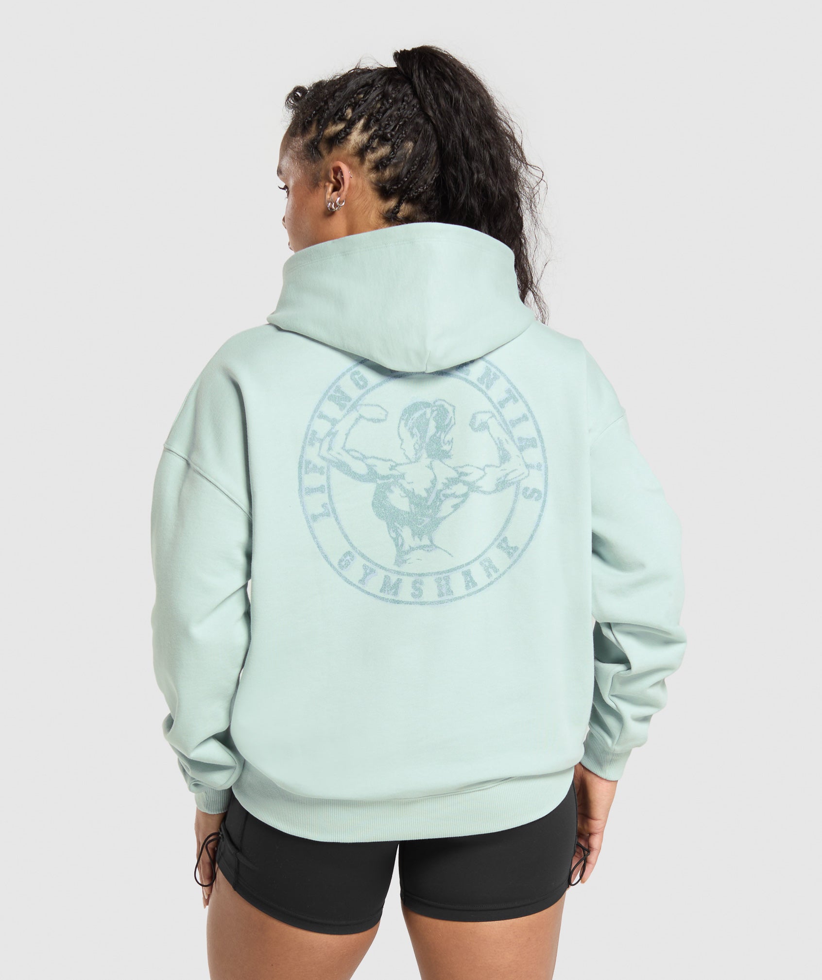 GYMSHARK Gymshark Muscle-Building Back Design Pullover - Morning Blue