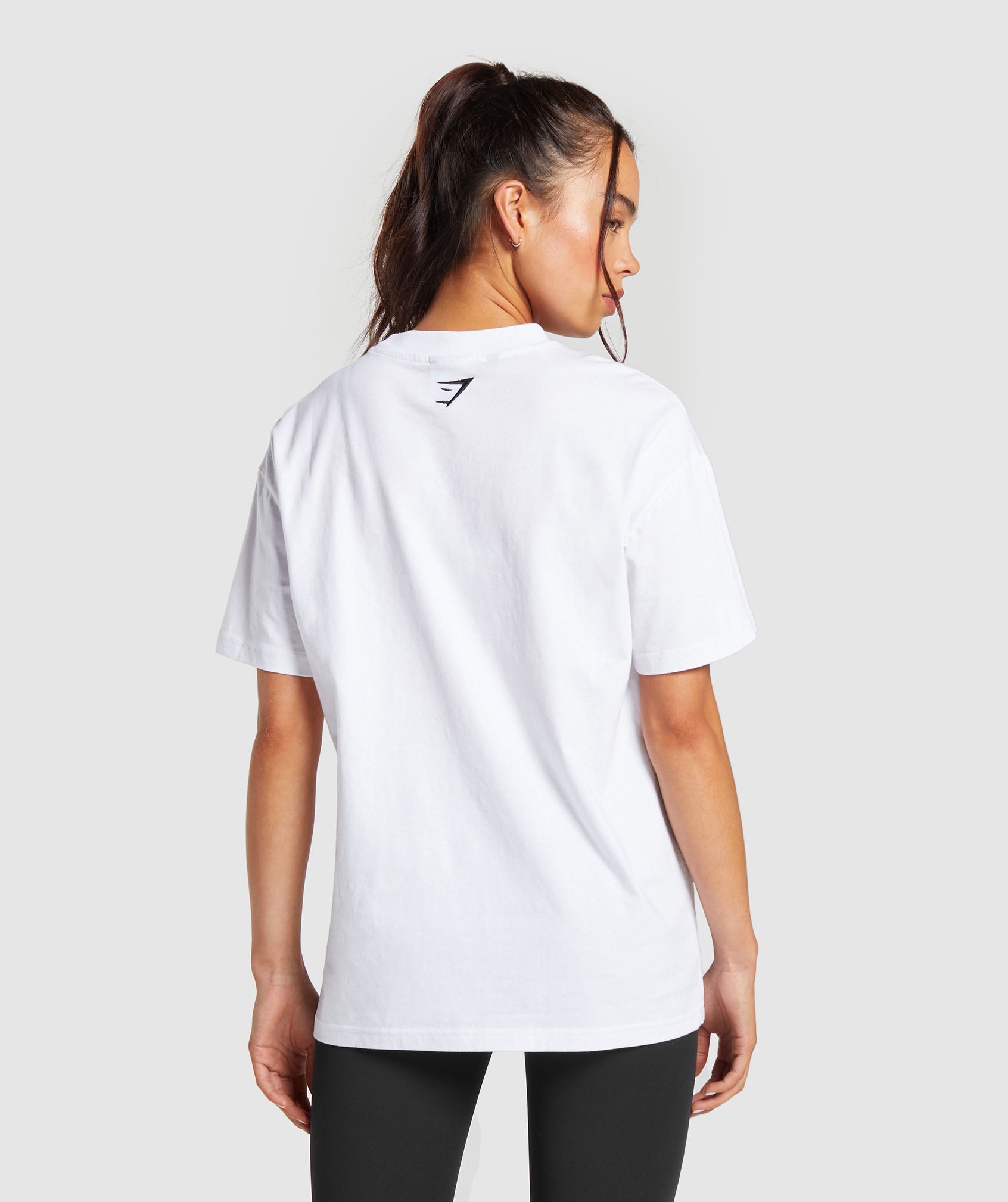 GYMSHARK Gymshark Block | Relaxed Fit Cotton Crew Neck Tee - Bright White 