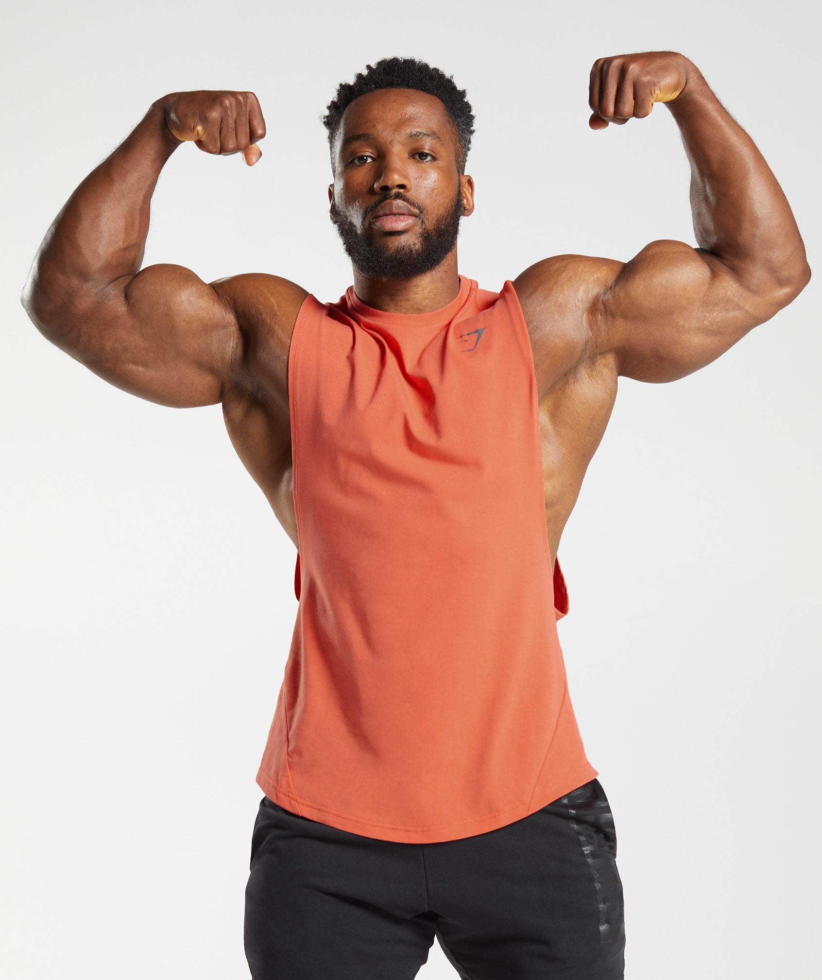 GYMSHARK Bold Sleeveless Workout Tank - Bright Aerospace Orange 