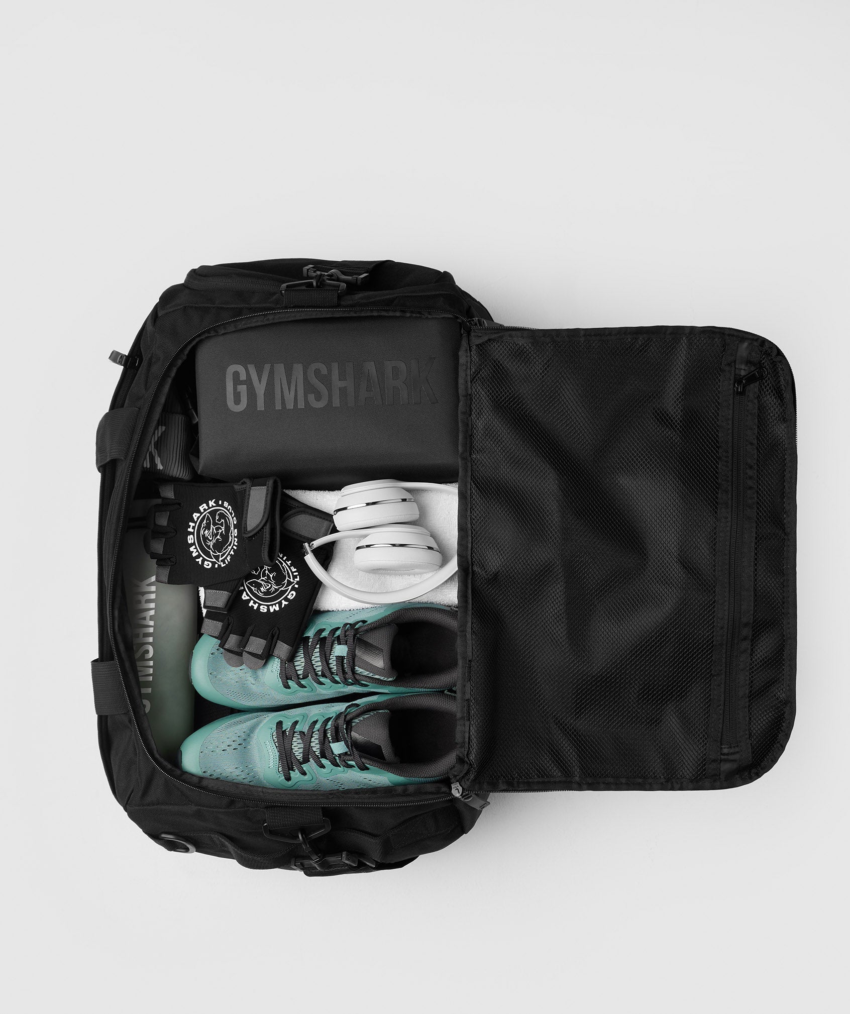 GYMSHARK Bold Fitness Duffel - Sleek Black