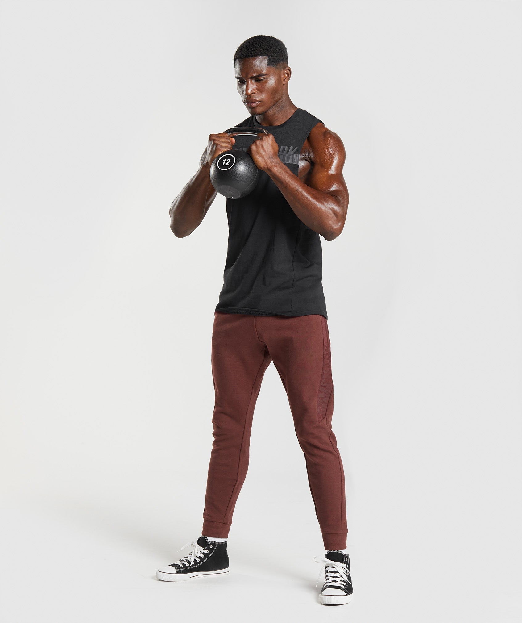 GYMSHARK Gymshark Bold Reactive Training Joggers - Warm Cherry Brown Tones 