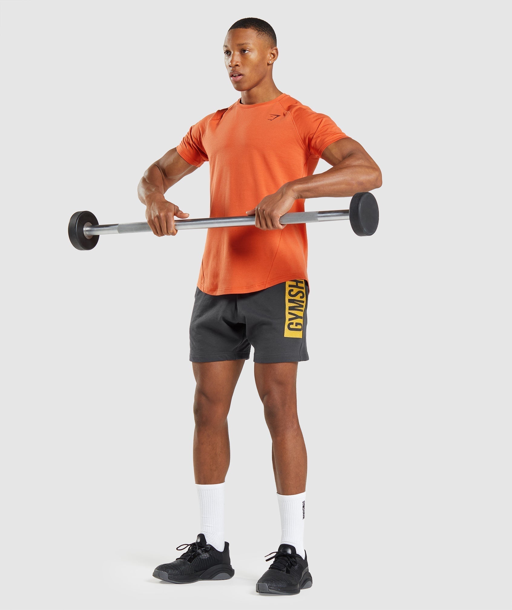 GYMSHARK Gymshark Premium Heavyweight Cotton Tee, Terracotta Orange 