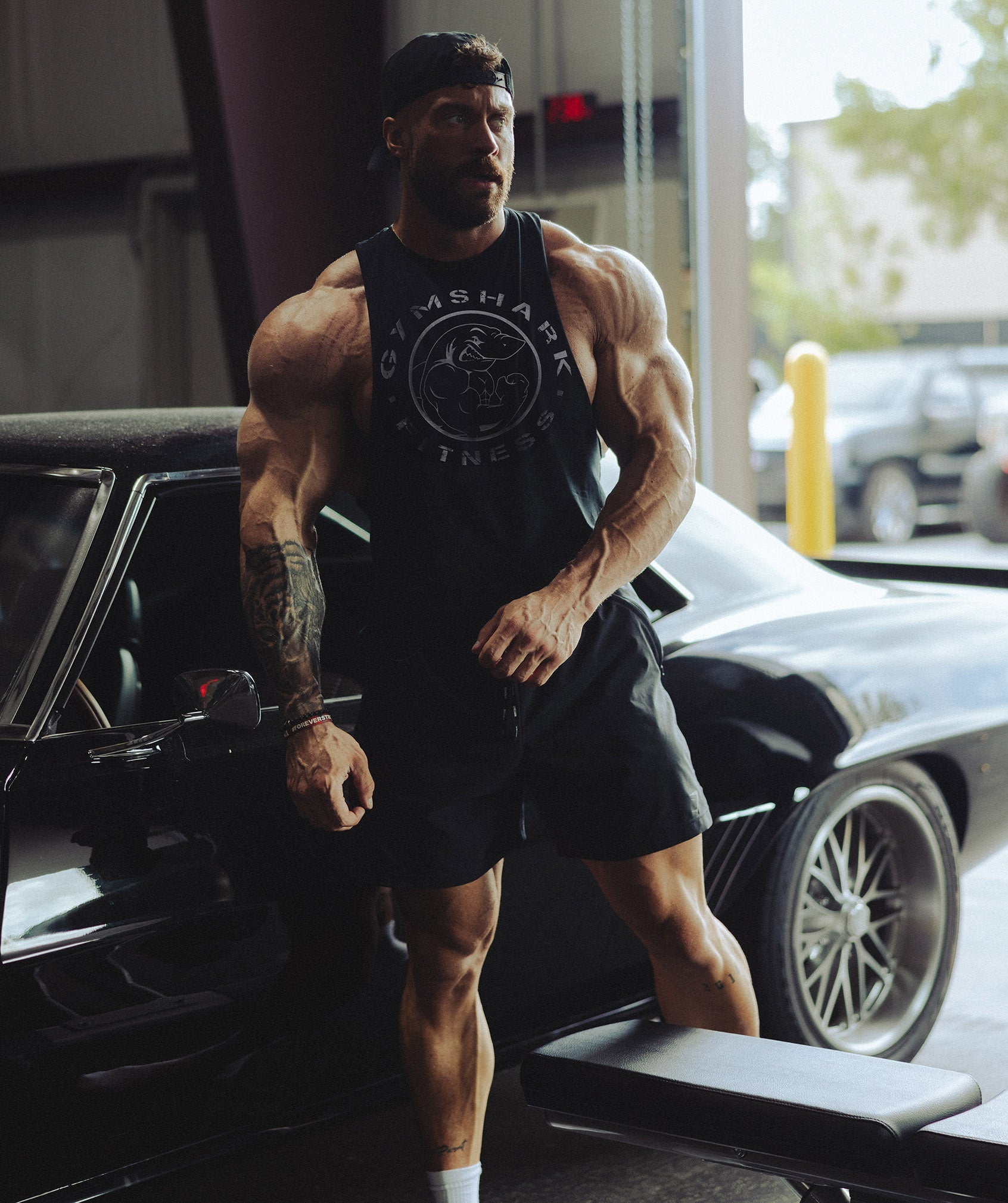 GYMSHARK Sleeveless Performance Tank - Legacy Collection in Classic Black
