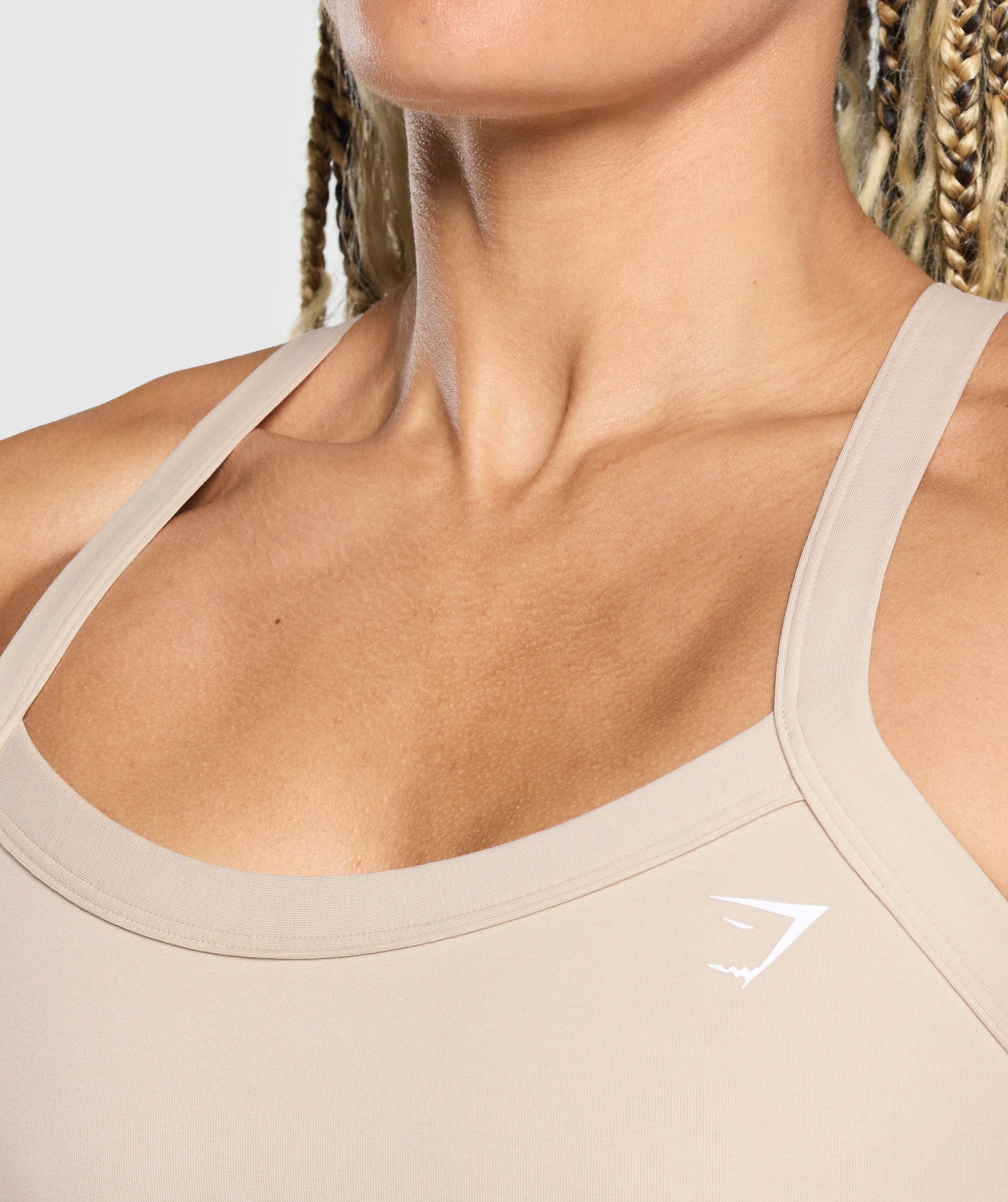 GYMSHARK Gymshark SoftCotton Lift Sports Bra - Women's Essential in Pebble Grey 