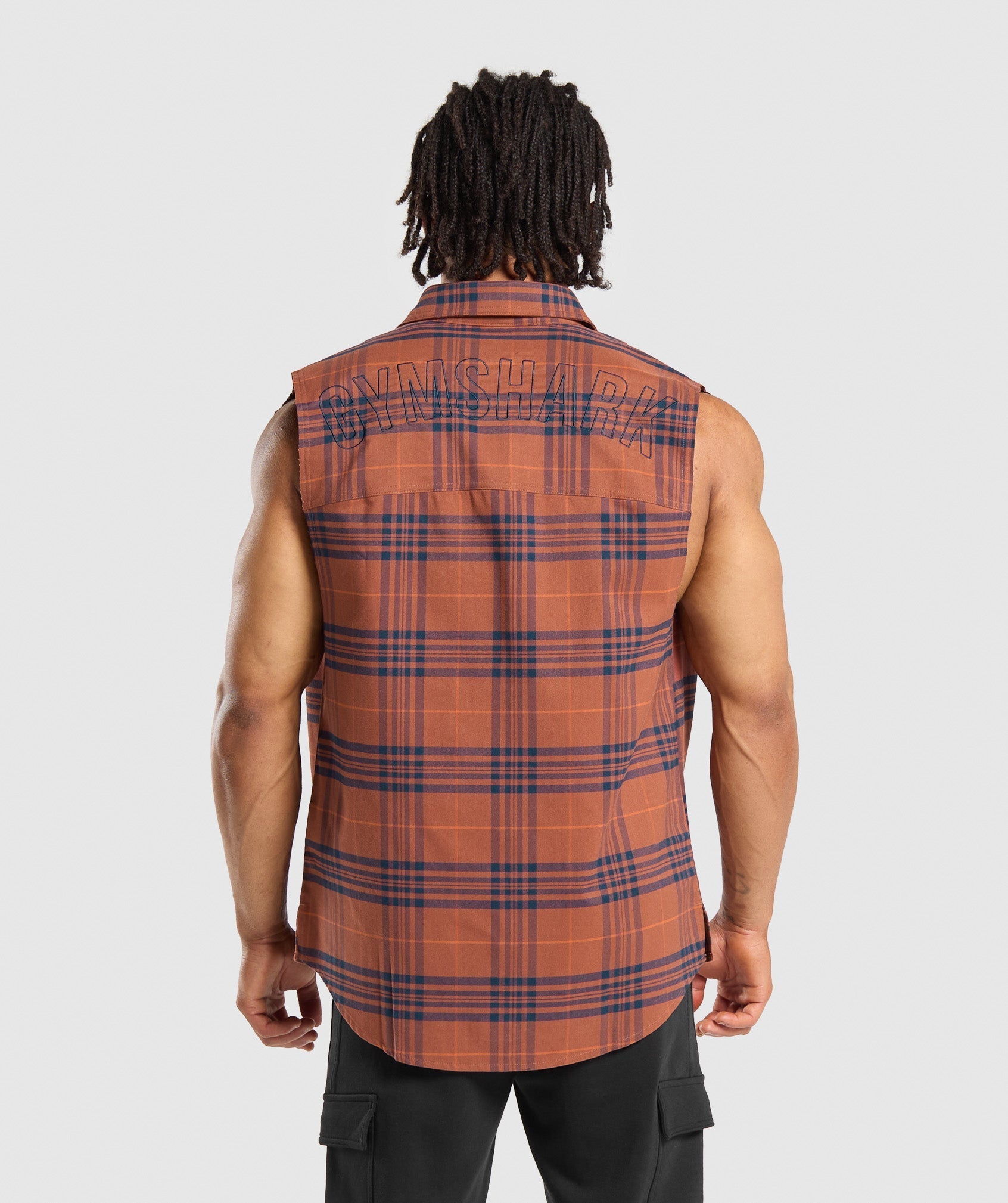 GYMSHARK GYMSHARK Athletic Mesh Sleeveless Tank - Canyon Brown Hue