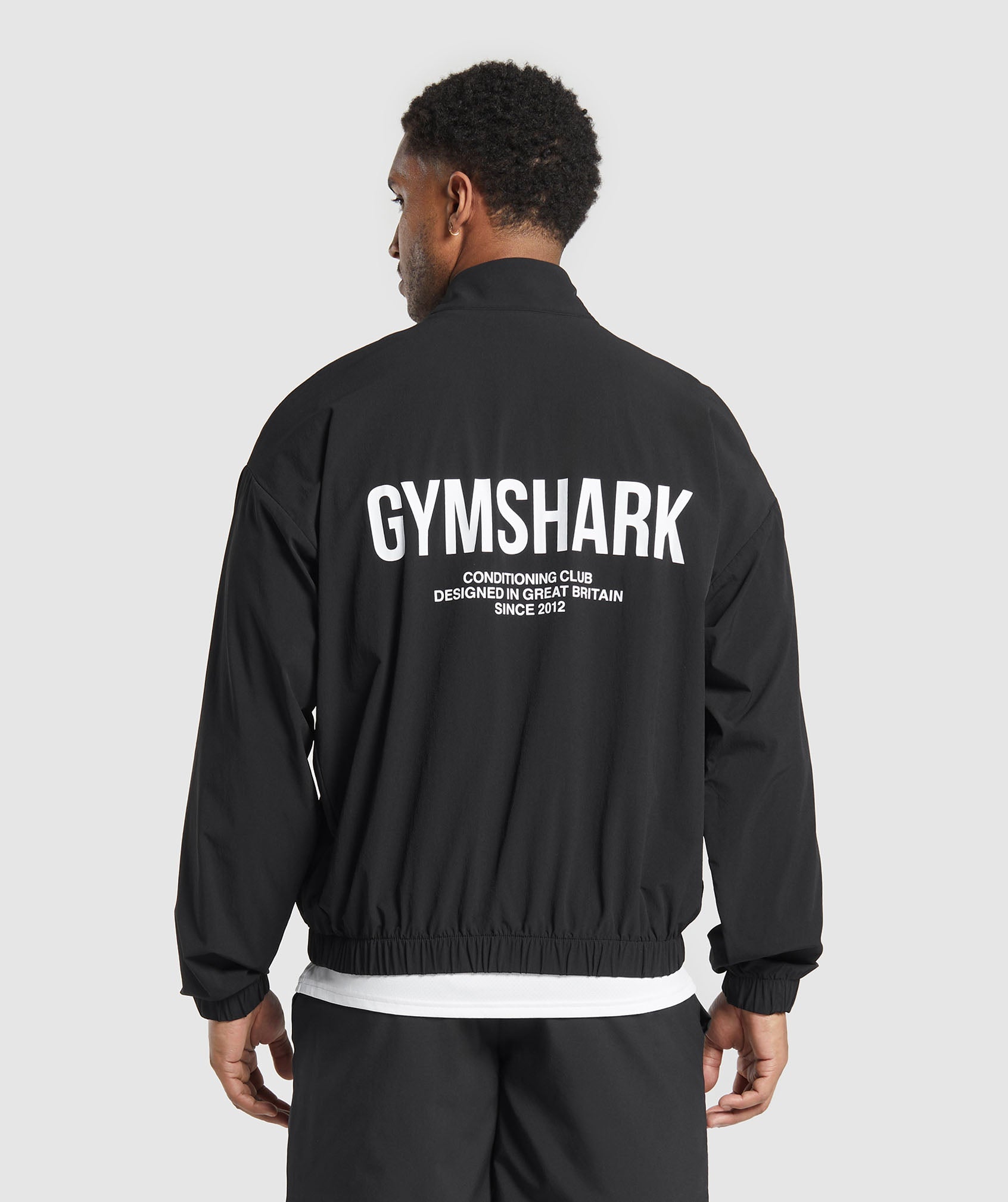 GYMSHARK Gymshark Performance-Fit Conditioning Athletic Jacket - Sleek Black