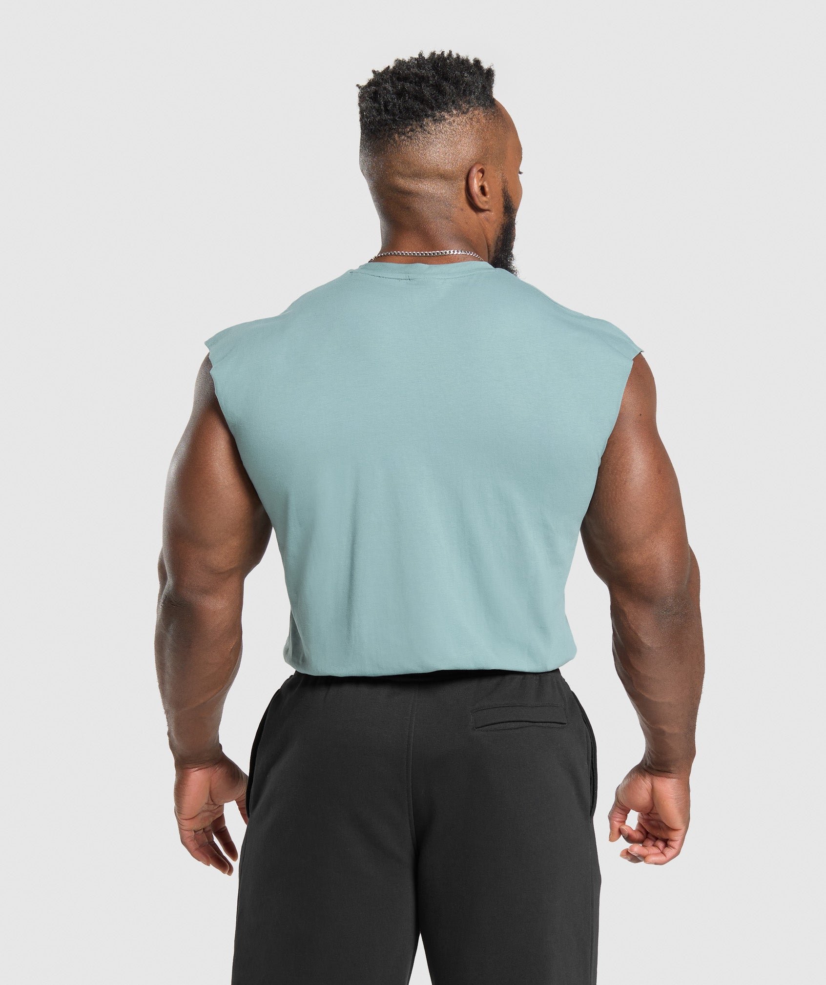 GYMSHARK Ultra Lightweight Training Tank - Celeste Blue 