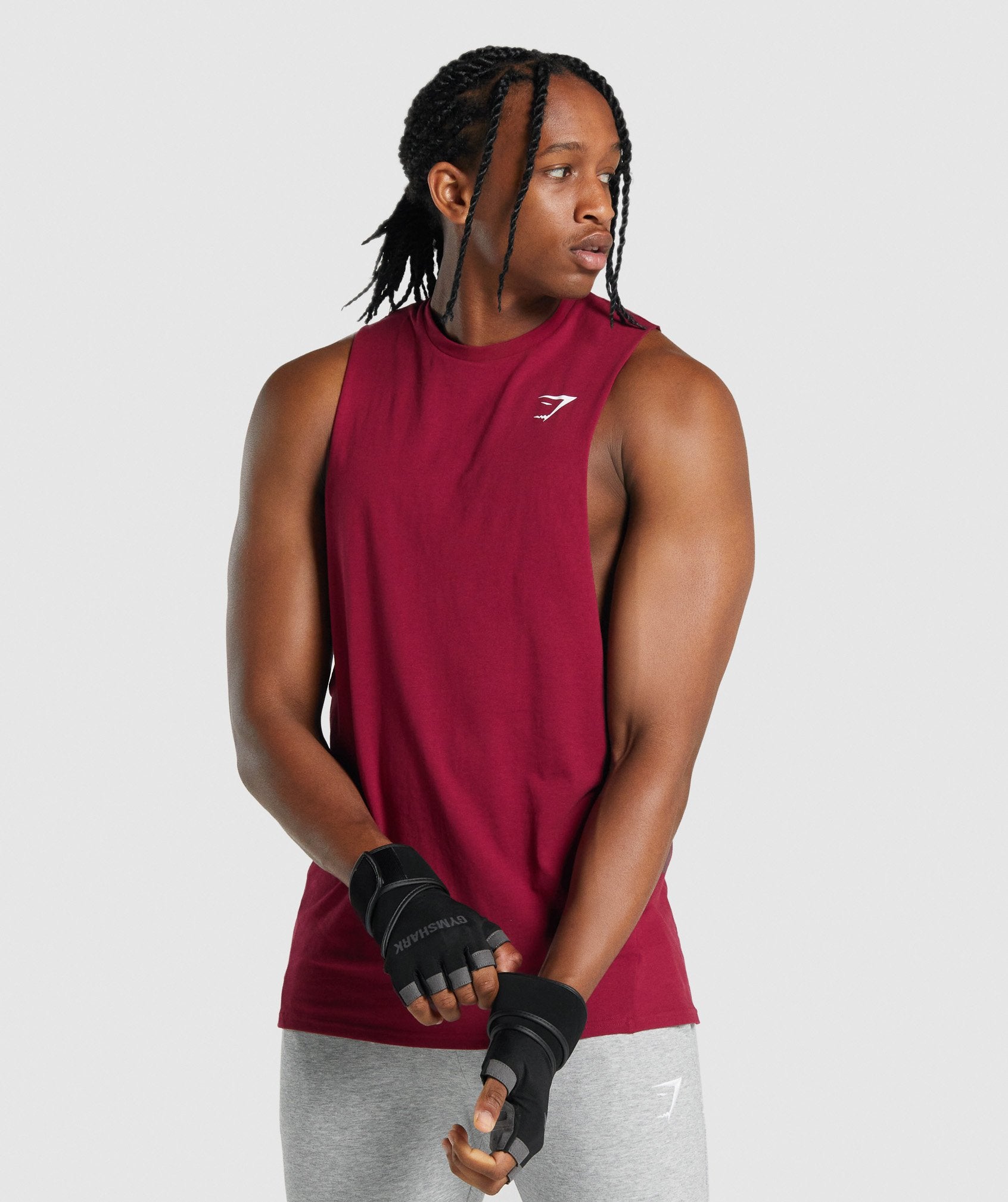 GYMSHARK Gymshark CRITICAL 2.0 Performance Sleeveless Tank Top - Deep Wine Red