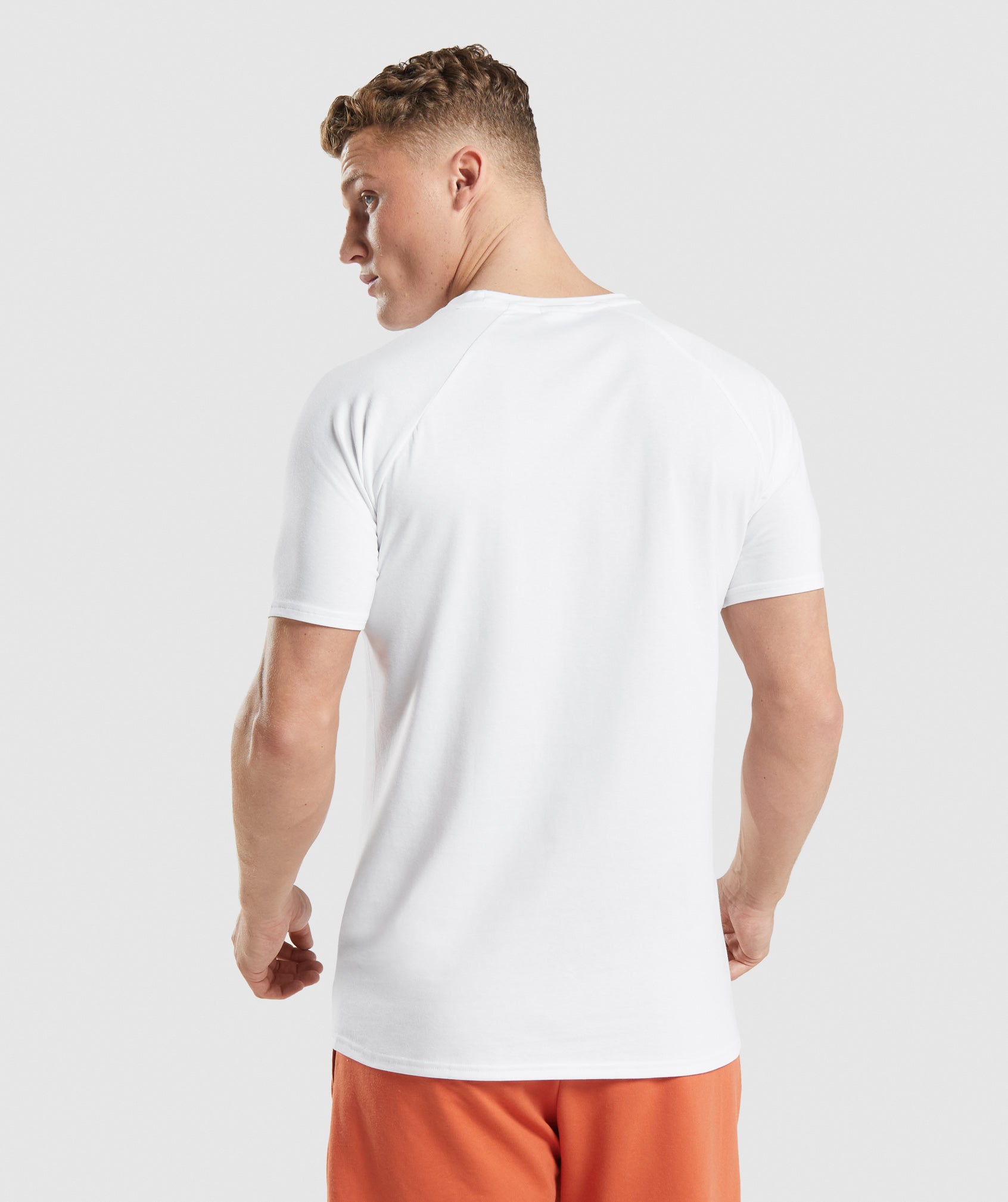 GYMSHARK Athletic Critical Crew Neck Tee - Classic White 