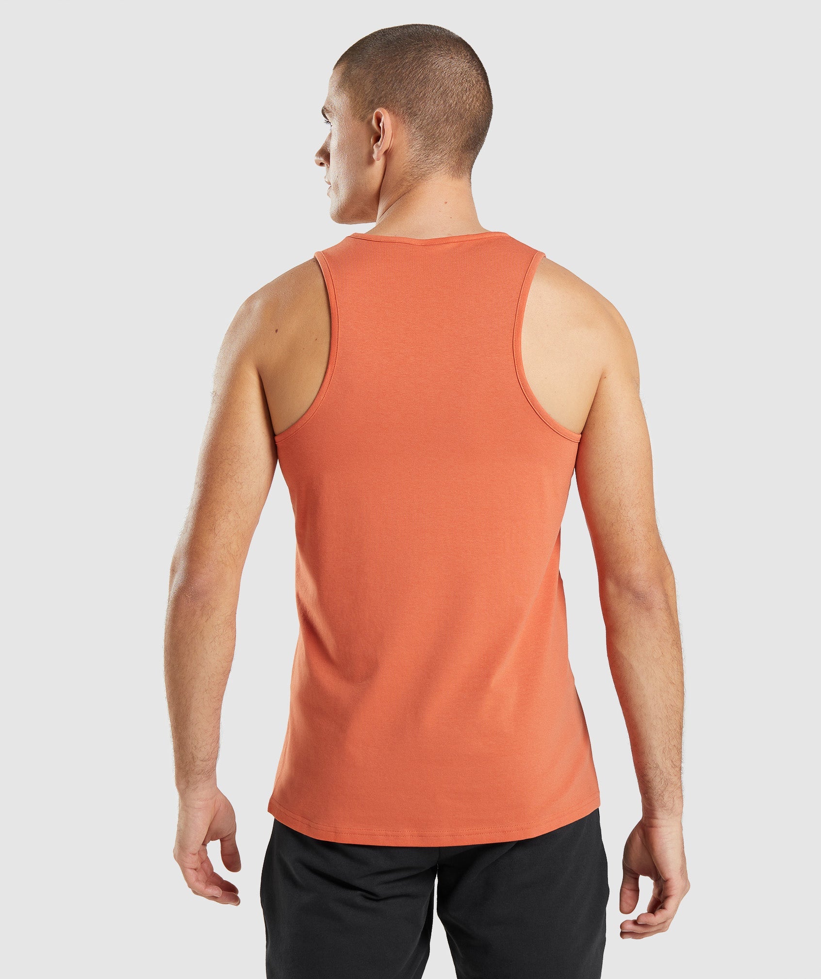GYMSHARK Critical Performance Tank Top - Soft Clay Orange Color 