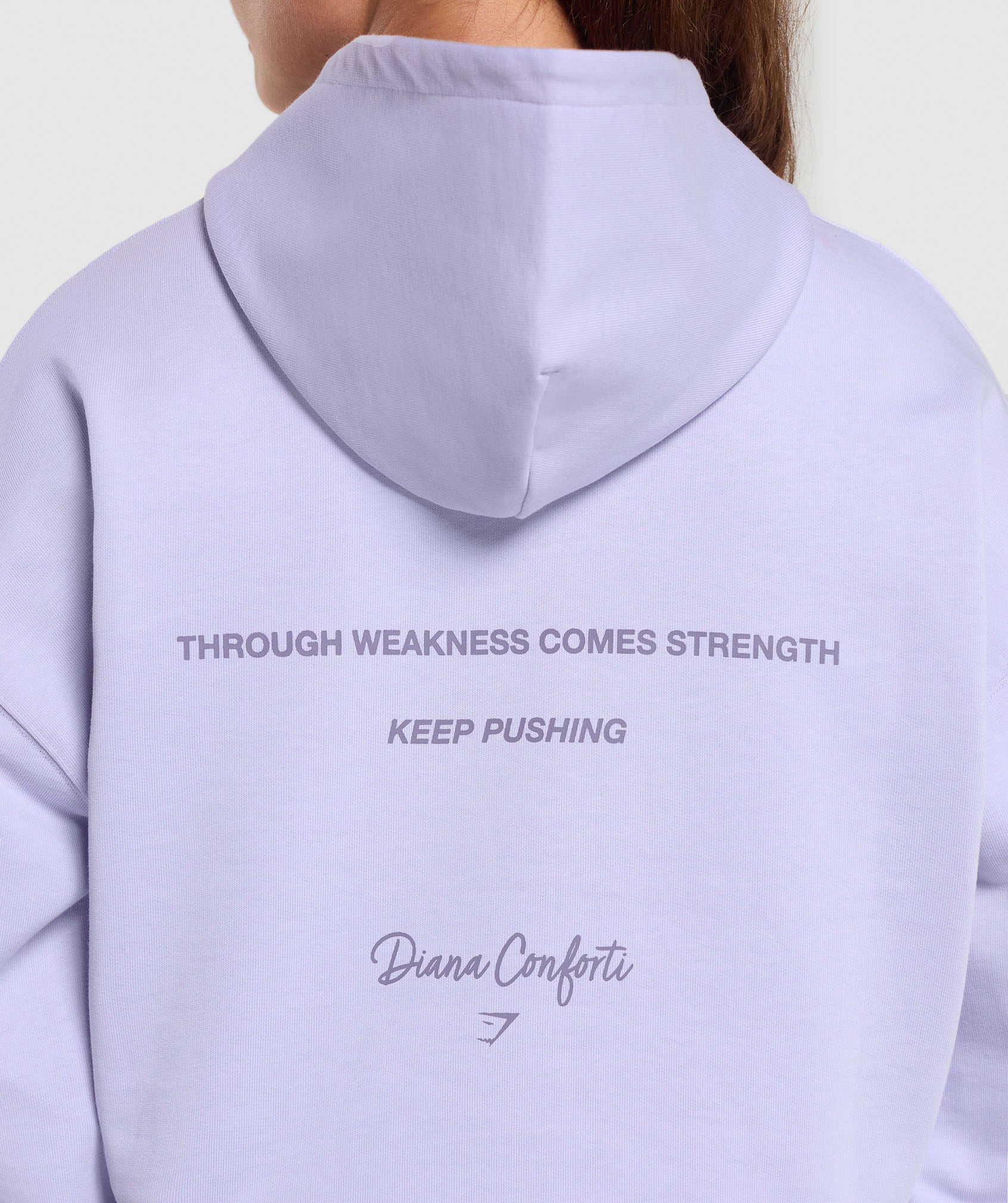 GYMSHARK GS X Relaxed Fit Diana Pullover Hoodie - Soft Lavender Haze