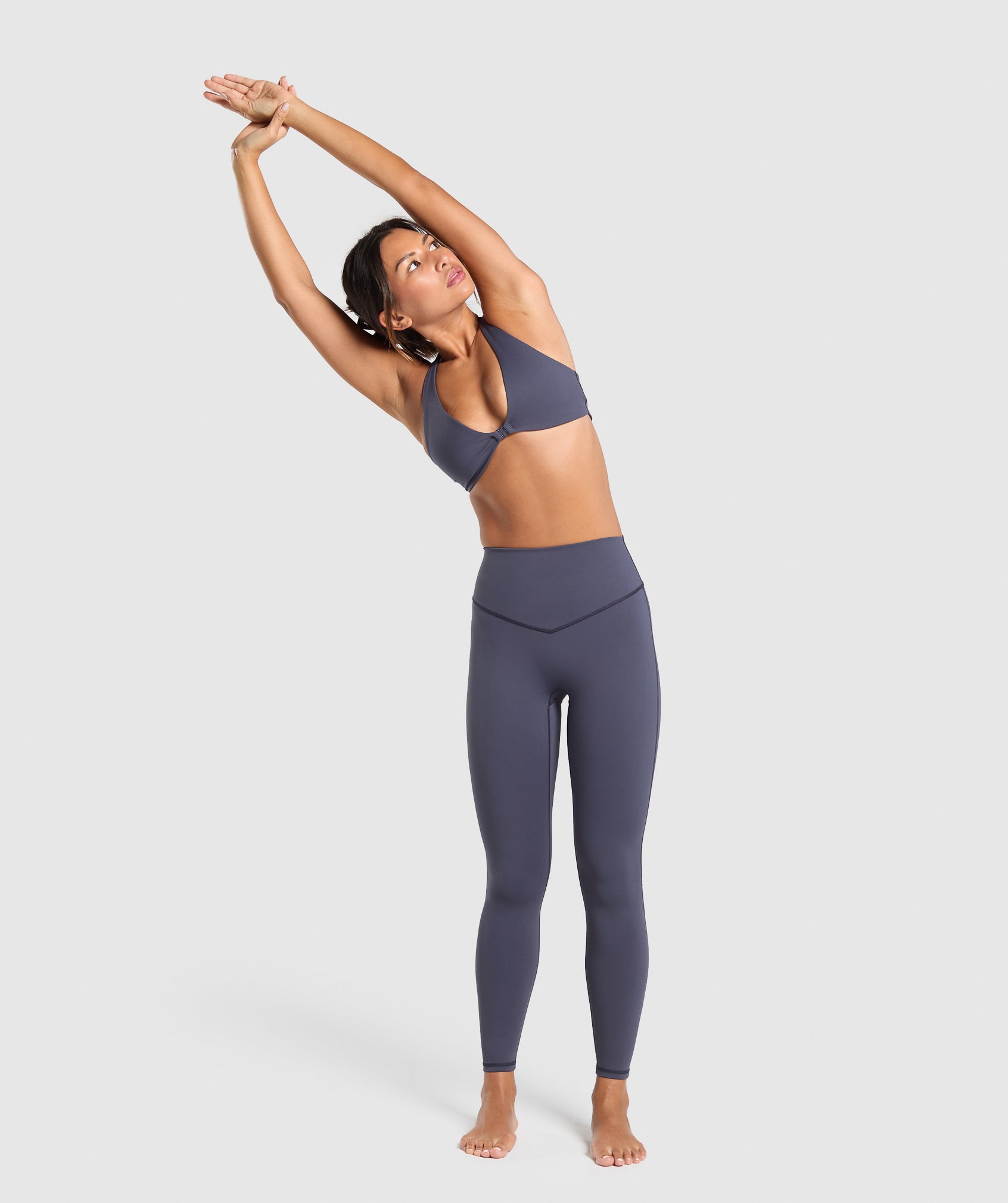 GYMSHARK Elevate 2.0 High-Waisted Workout Leggings - Deep Ocean Blue 