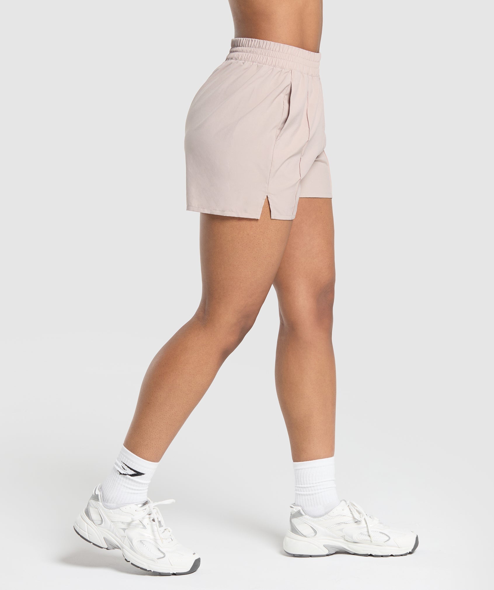 GYMSHARK Ultra-Comfortable Pintuck Training Shorts - Dusty Rose Stone 