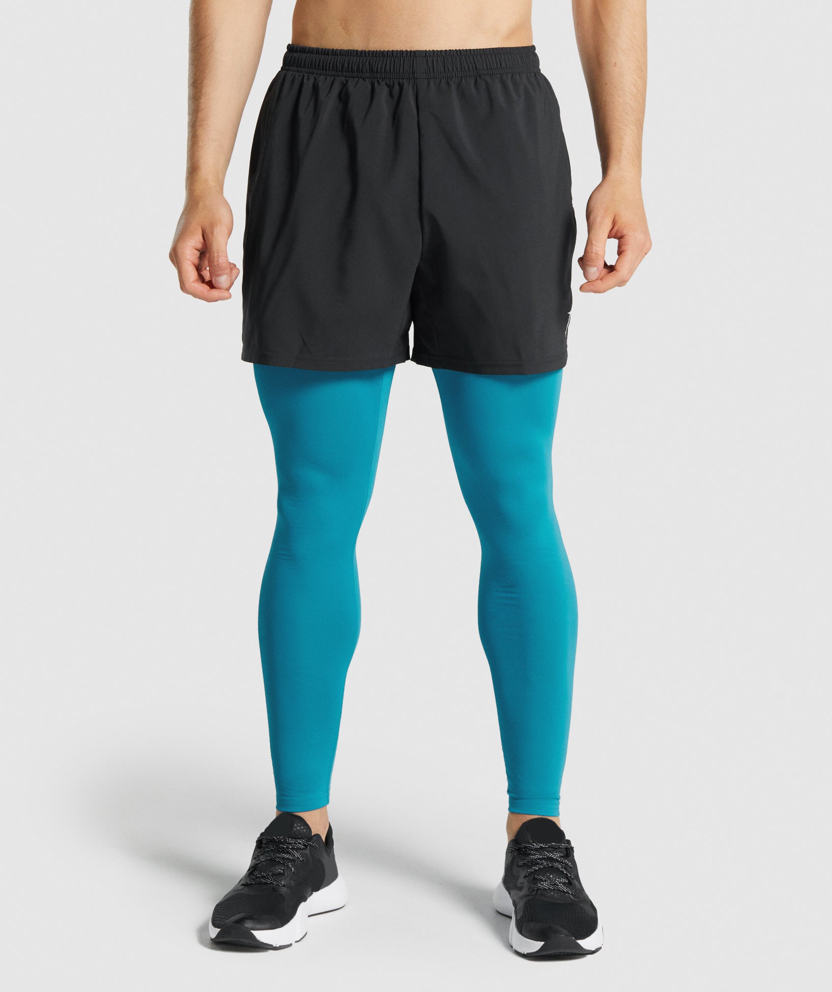 GYMSHARK Element High-Performance Baselayer Leggings - Midnight Blue 