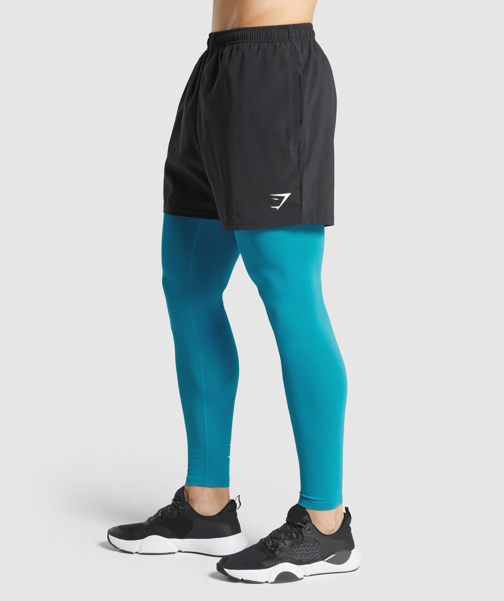 GYMSHARK Element High-Performance Baselayer Leggings - Midnight Blue 