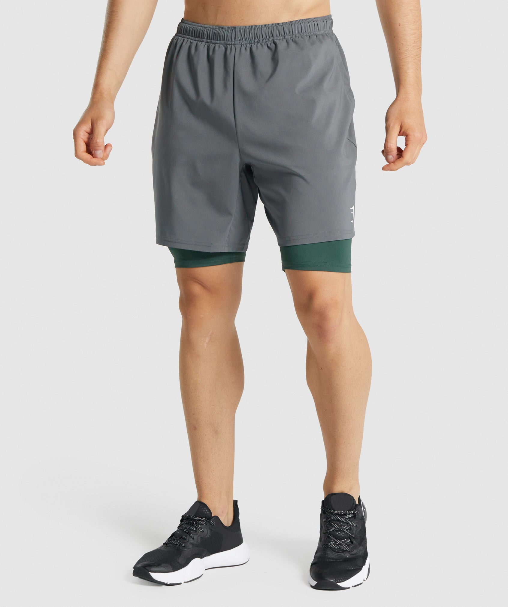 GYMSHARK Element High-Performance Baselayer Training Shorts - Deep Forest Green 
