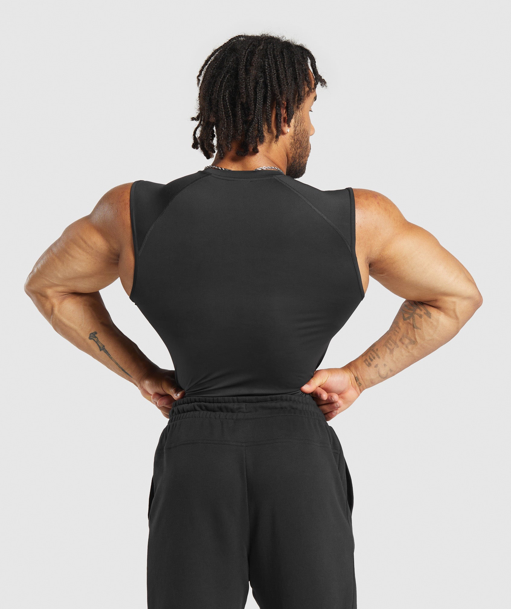 GYMSHARK Gymshark Performance Tank Top - Ultra-Soft Breathable & Lightweight Workout Shirt in Onyx Black For Workouts & Training
