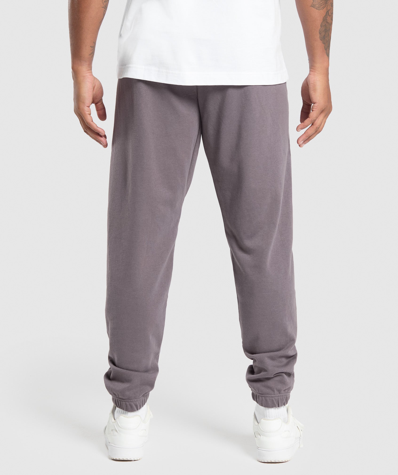 GYMSHARK Ultra-Soft Brushed Fleece Joggers - Relaxed Fit in Dusty Lavender 