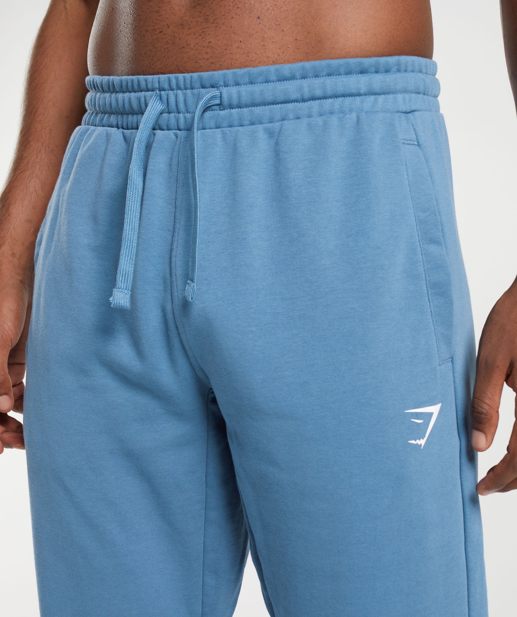 GYMSHARK Ultra-Comfort Relaxed-Fit Jogger Pants - Vintage Denim Wash