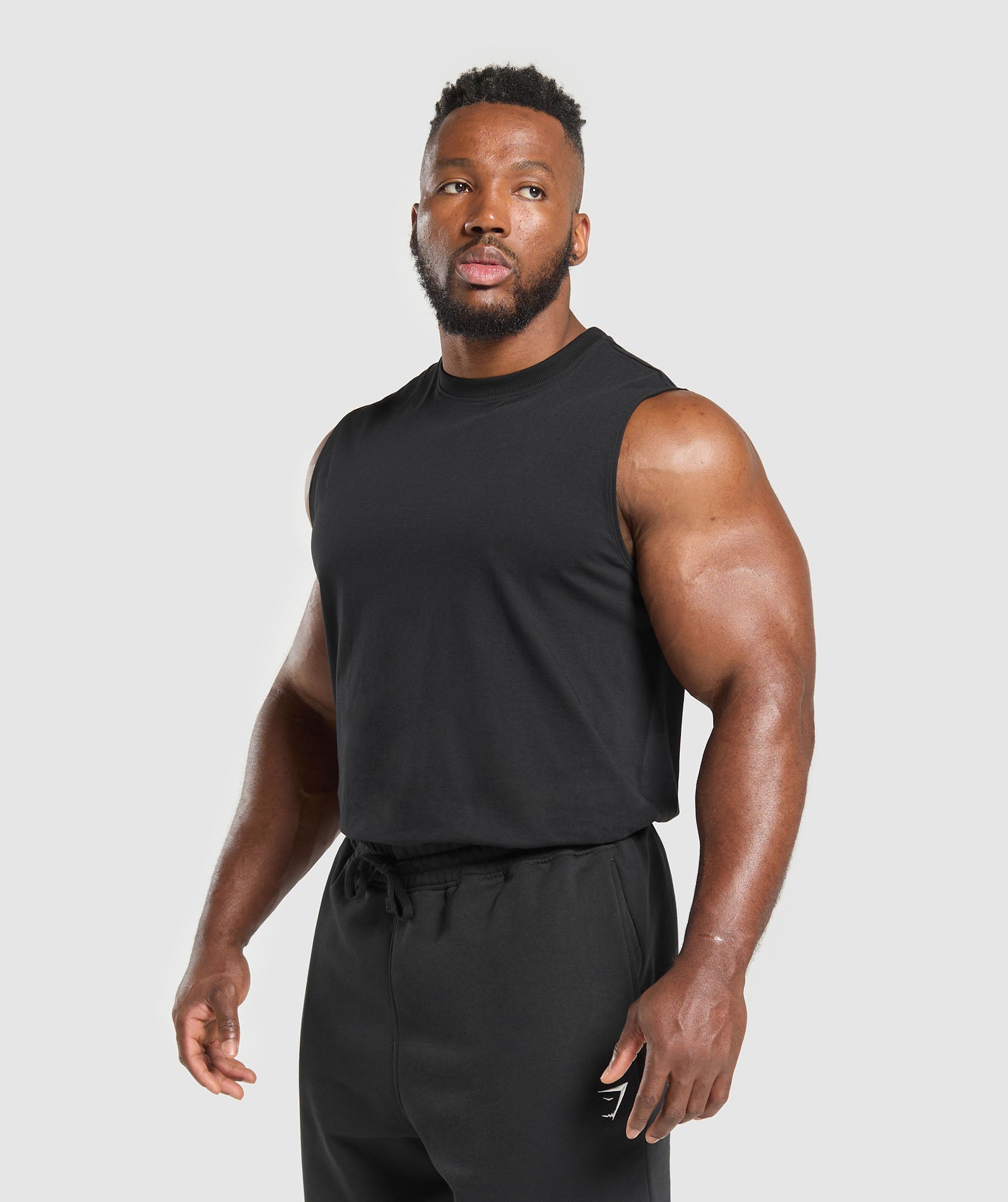 GYMSHARK Gymshark Premium Everyday Tank Tops Twin Pack - Classic White & Black Combo 