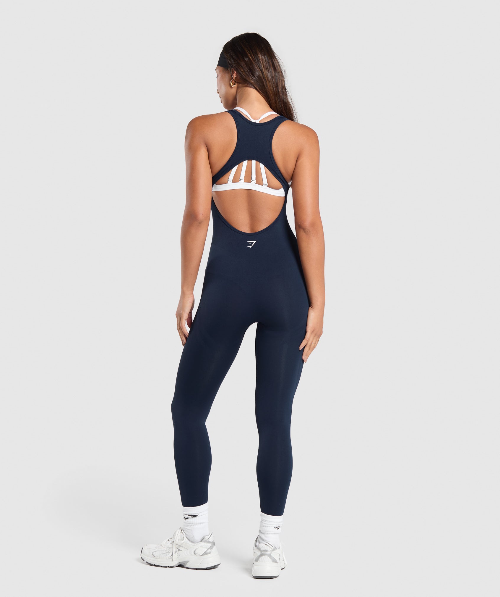 GYMSHARK Gymshark Everyday Comfort Seamless All-in-One Top - Deep Navy 