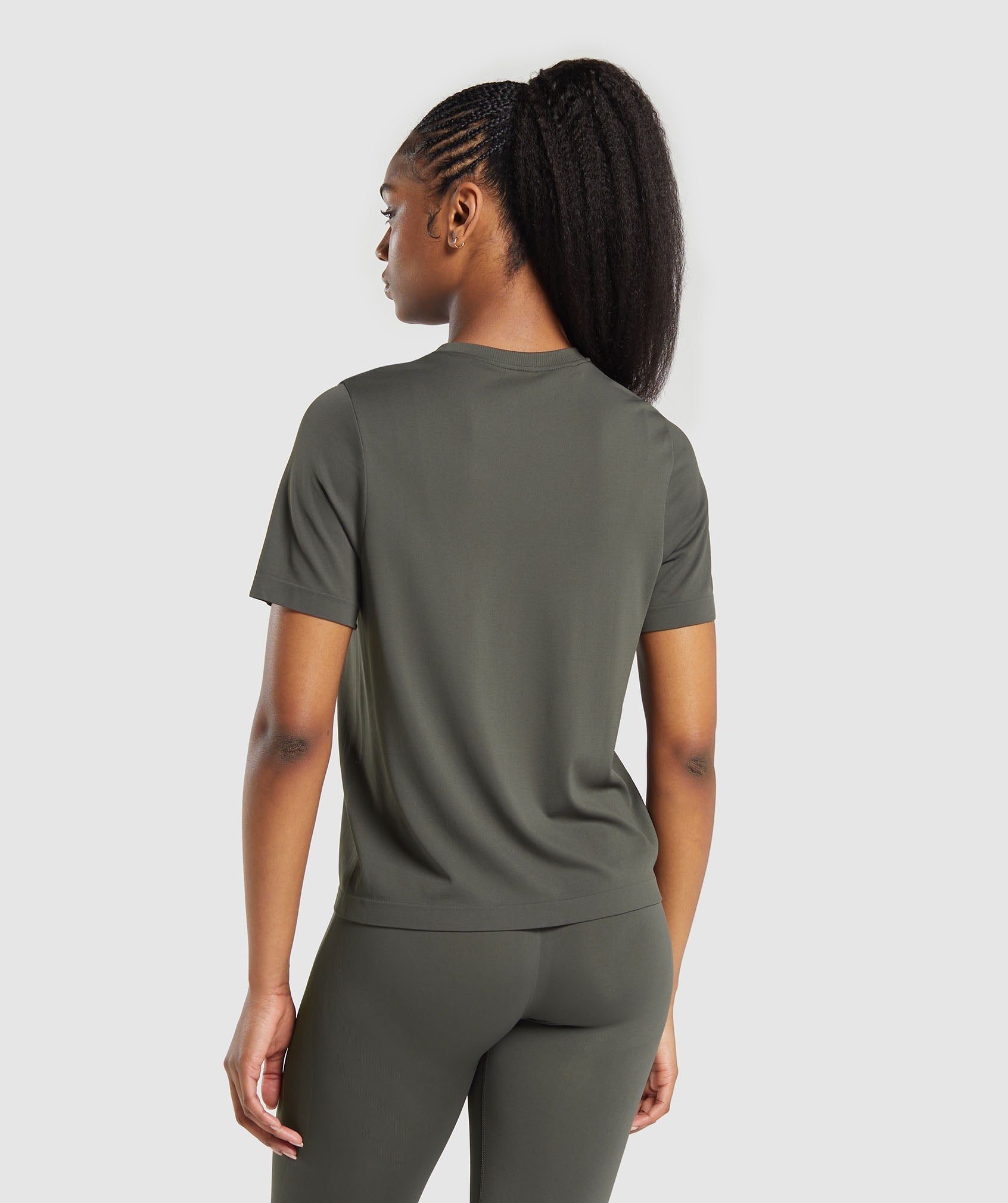 GYMSHARK Ultra-Soft Everyday Seamless Tee - Power Green Hue 