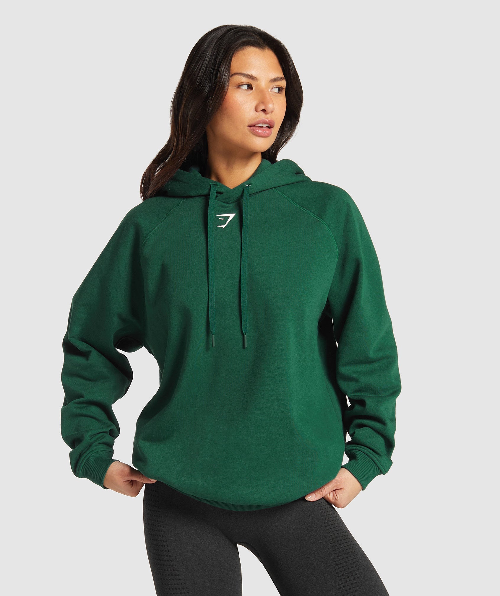 GYMSHARK Gymshark FRACTION PERFORMANCE HOODIE - Ultra-Breathable Athletic Green 