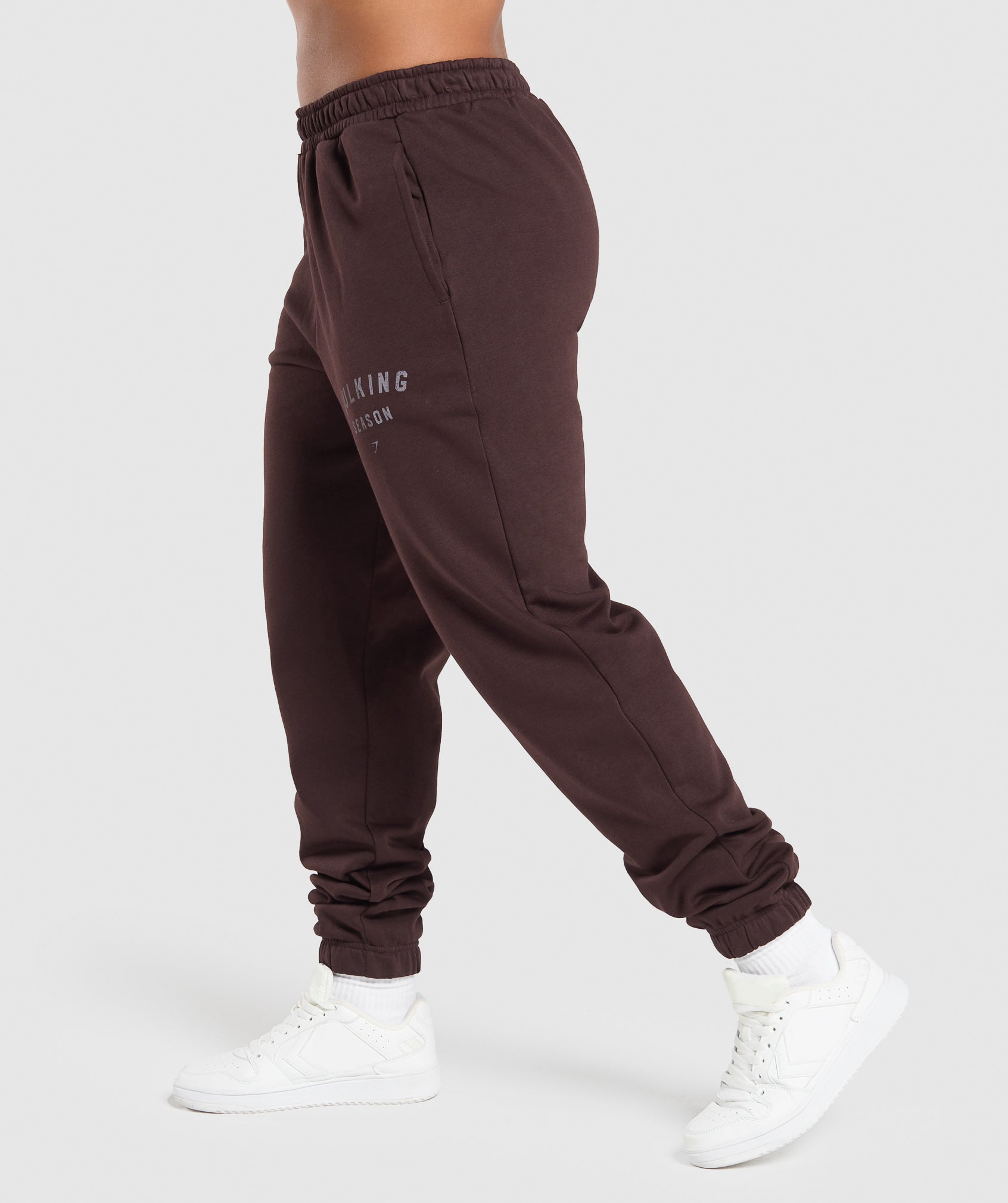GYMSHARK Gymshark Thermal Brushed Training Joggers - Muscle-Building Fit in Vintage Brown