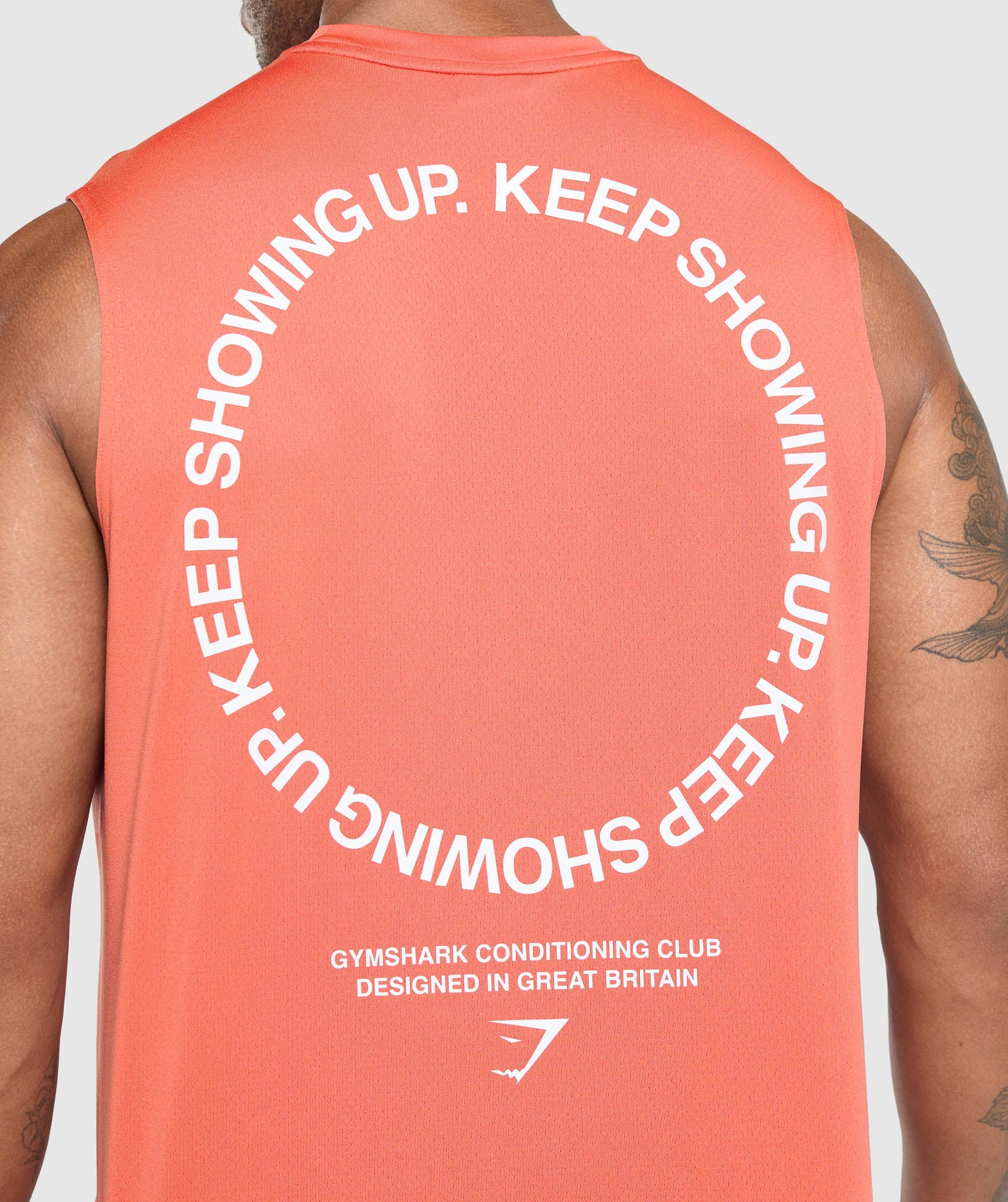 GYMSHARK GYMSHARK Stay-Dedicated Workout Tank Top - Dusty Coral Hue 