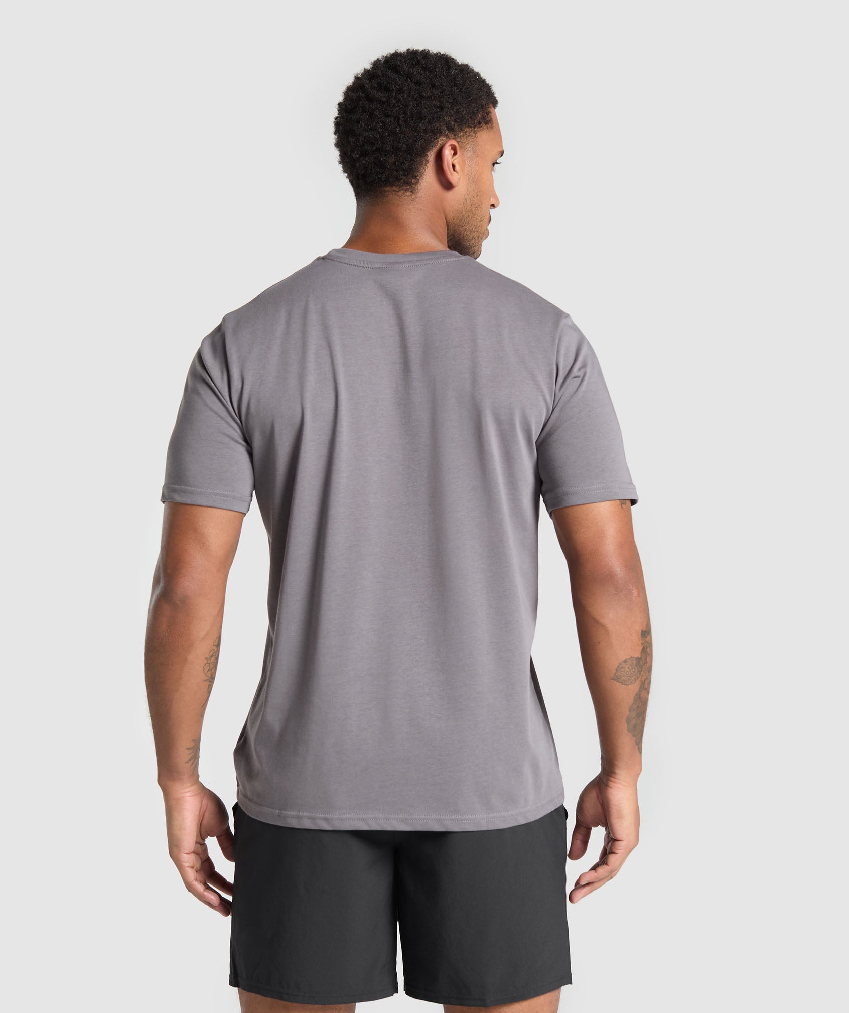 GYMSHARK Gymshark Performance Workout Tee - Breathable Training Shirt in Heather Grey 