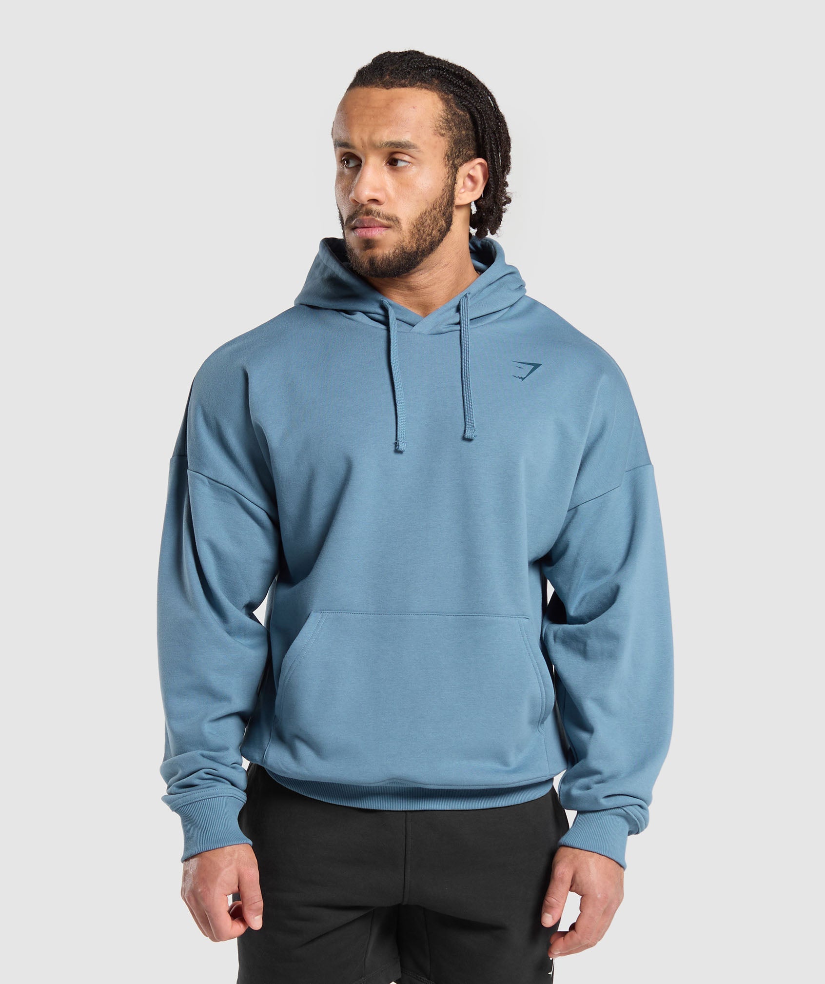 GYMSHARK Gymshark Reinforced Training Hoodie - Vintage Washed Blue 