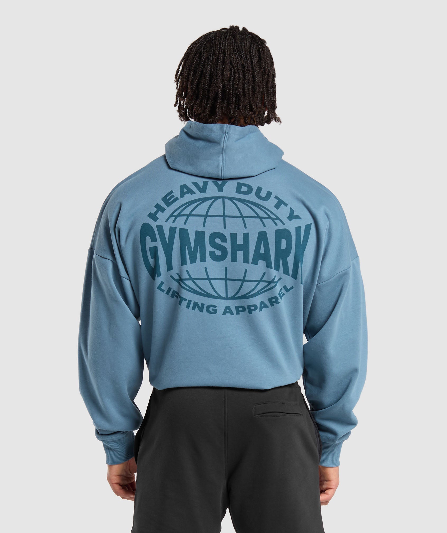 GYMSHARK Gymshark Reinforced Training Hoodie - Vintage Washed Blue