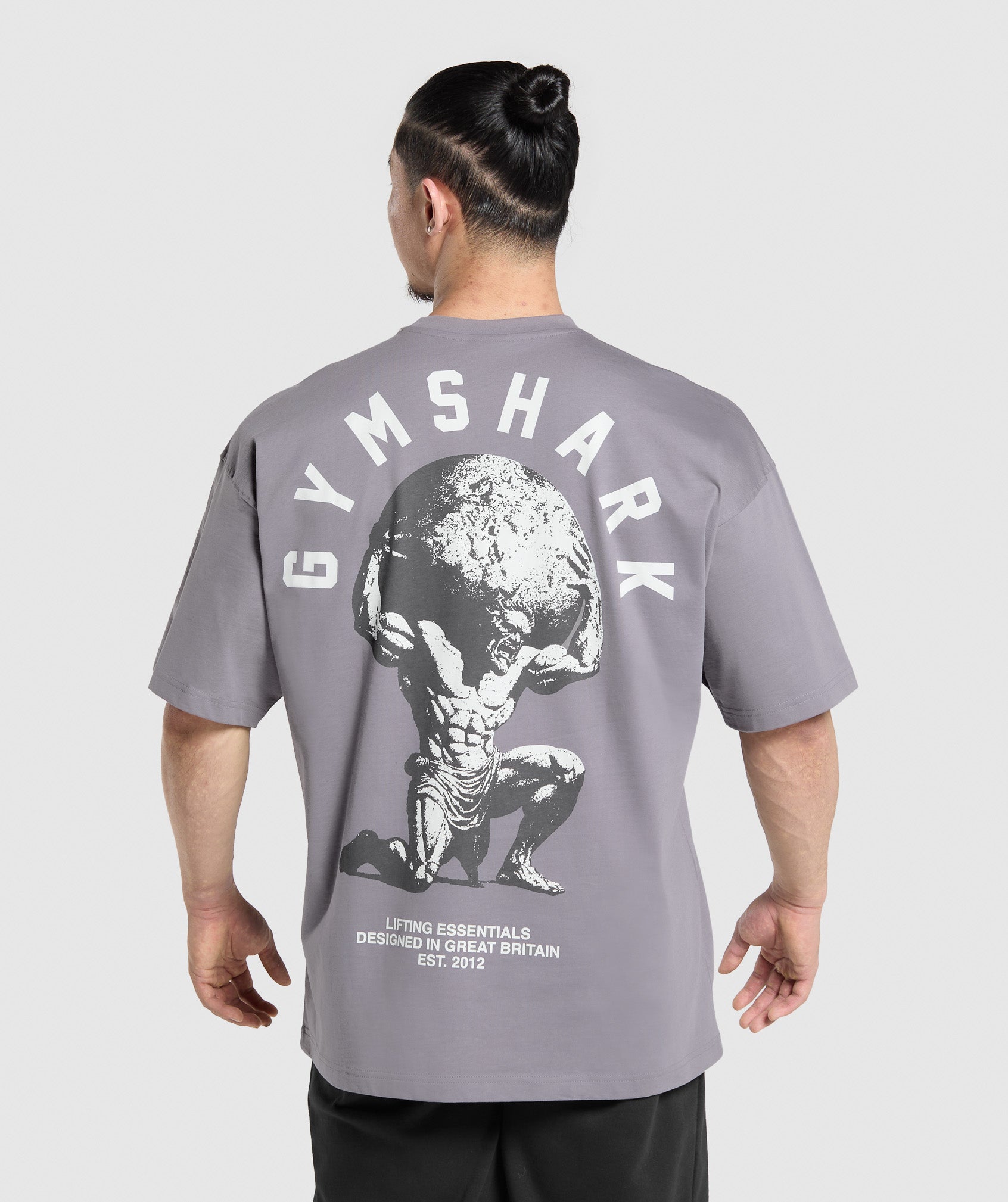 GYMSHARK Gymshark Atlas Performance Tee | Breathable Workout Top in Heather Grey
