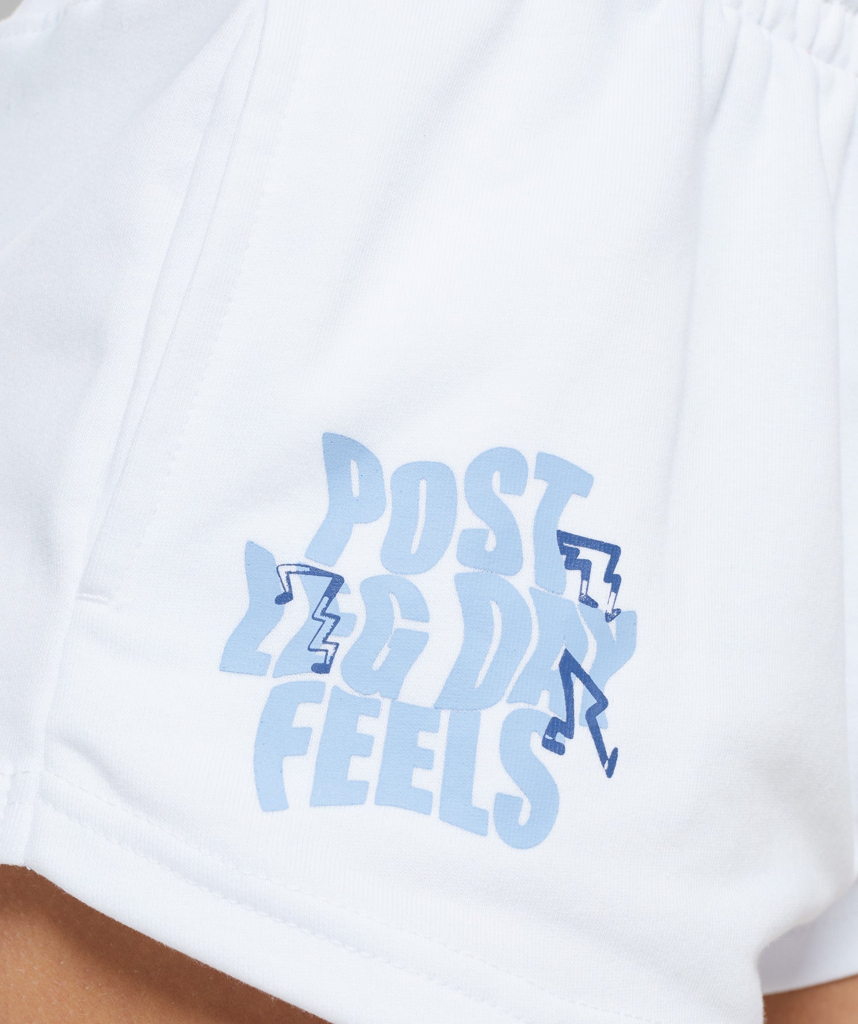 GYMSHARK Ultra-Flex Leg Training Shorts - Lightweight White 