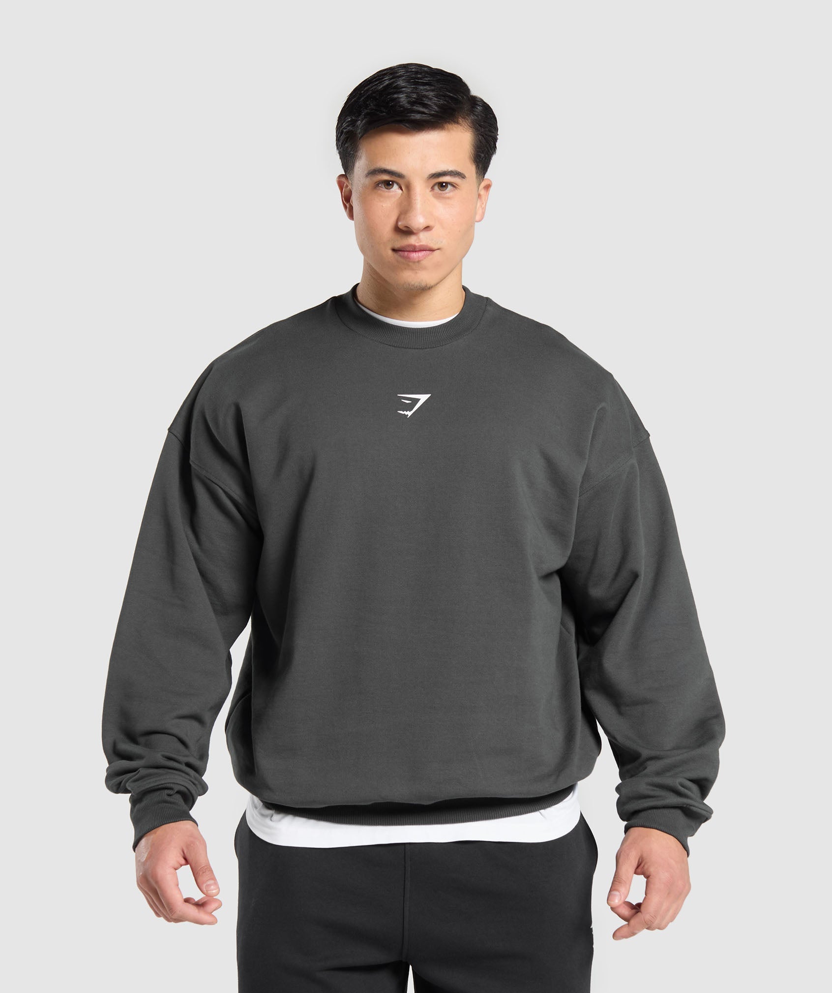 GYMSHARK Liftmas Crewneck Sweatshirt | Premium Comfort in Slate Grey 