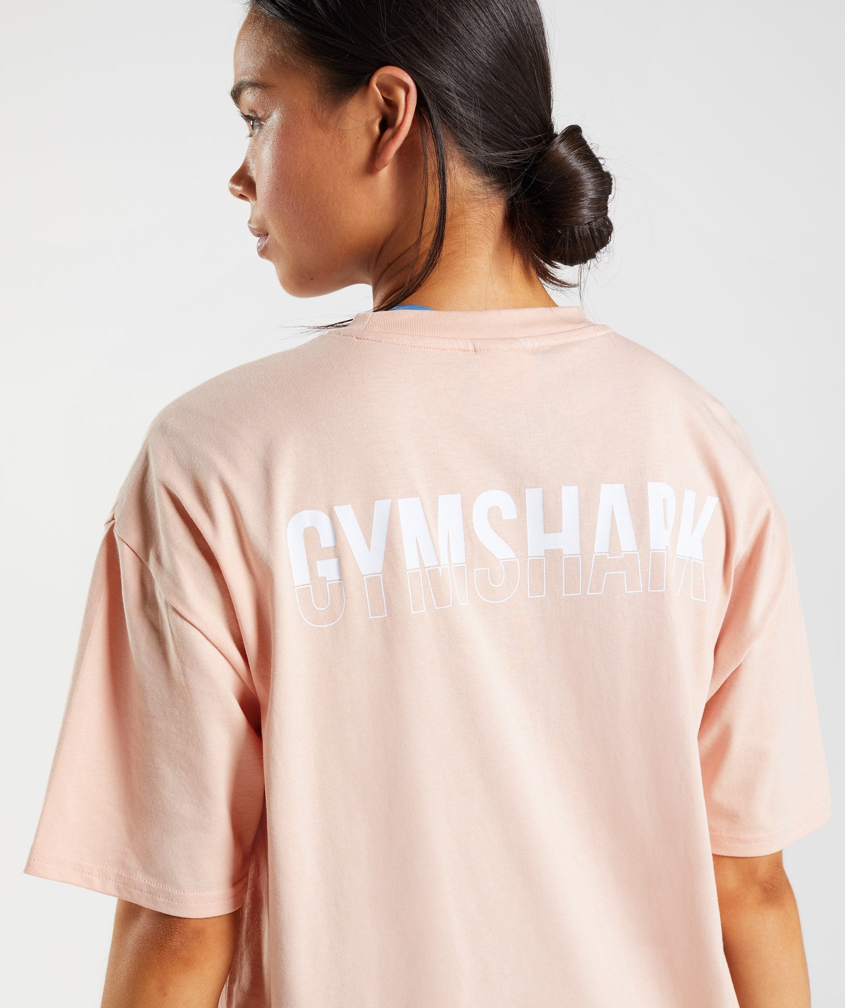 GYMSHARK Gymshark Fraction Relaxed Fit Tee - Soft Clay Pink 