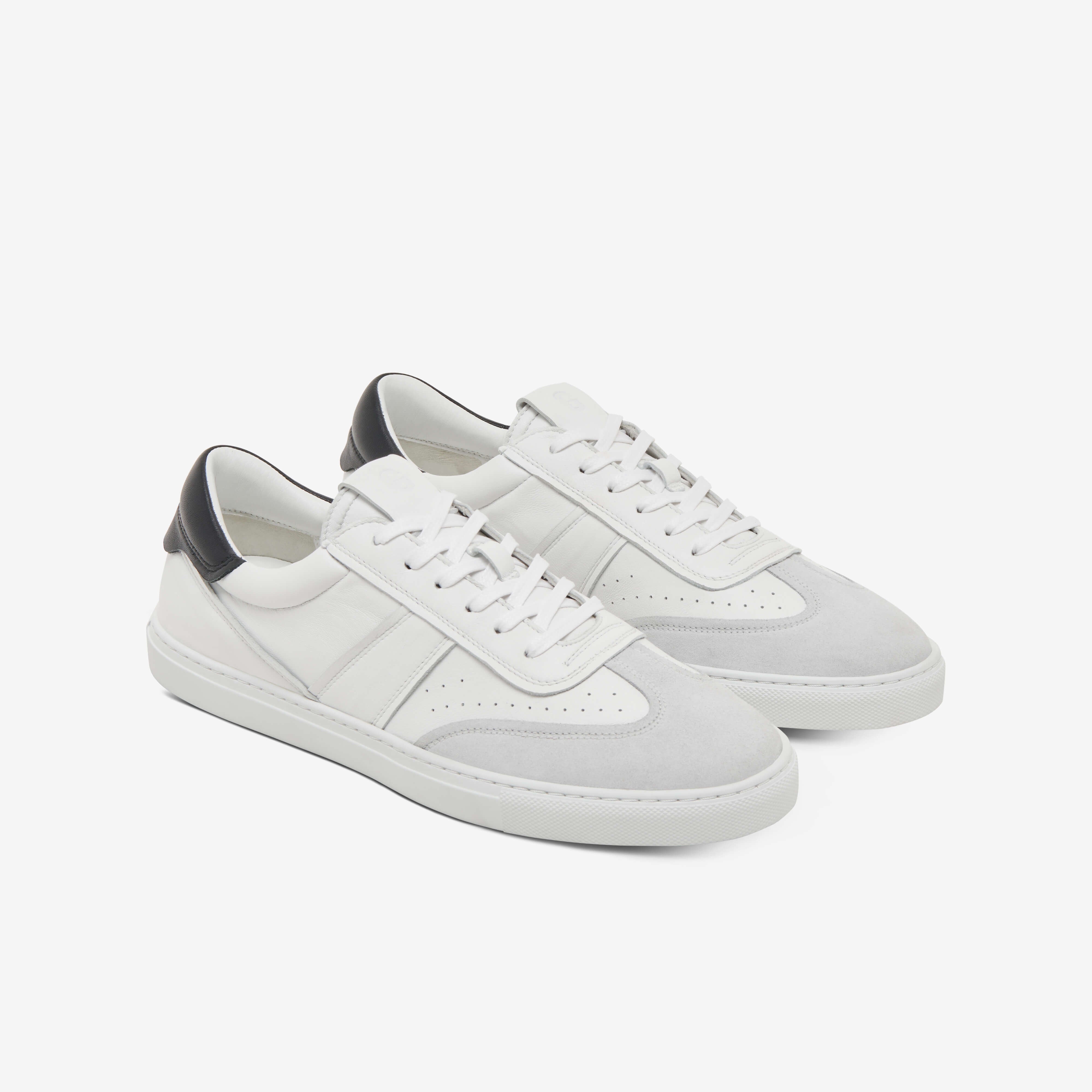 GREATS The Charlie Sneaker in Crisp White & Pure White 