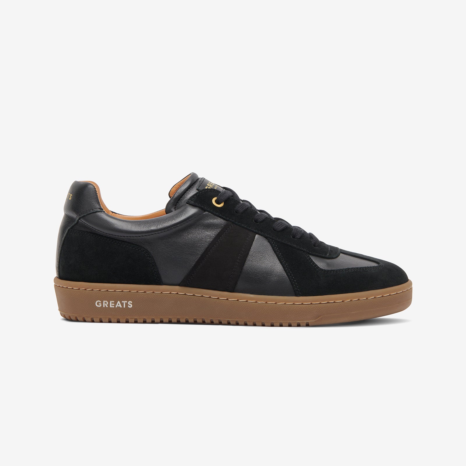 GREATS Classic GAT Leather Sneakers - Nero Gum Sole