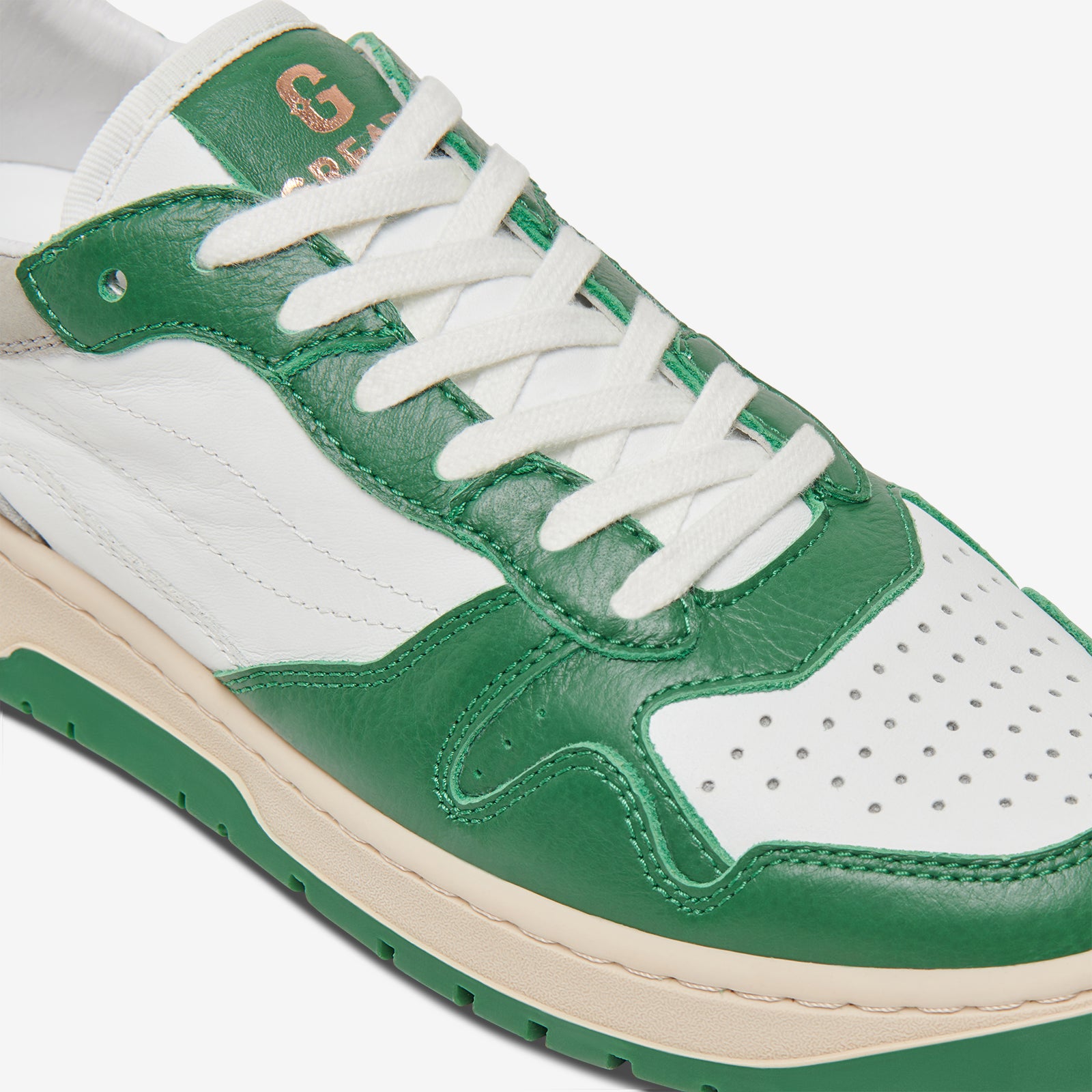 GREATS Premium Brighton Sneakers in Blanco Green | Eco-Friendly Comfort & Style 