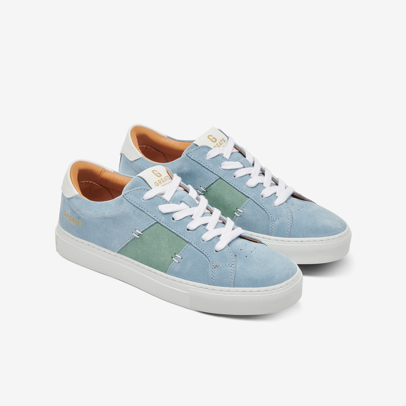 GREATS Royale 2.0 Men's Premium Sneakers - Airy Blue Colorway 